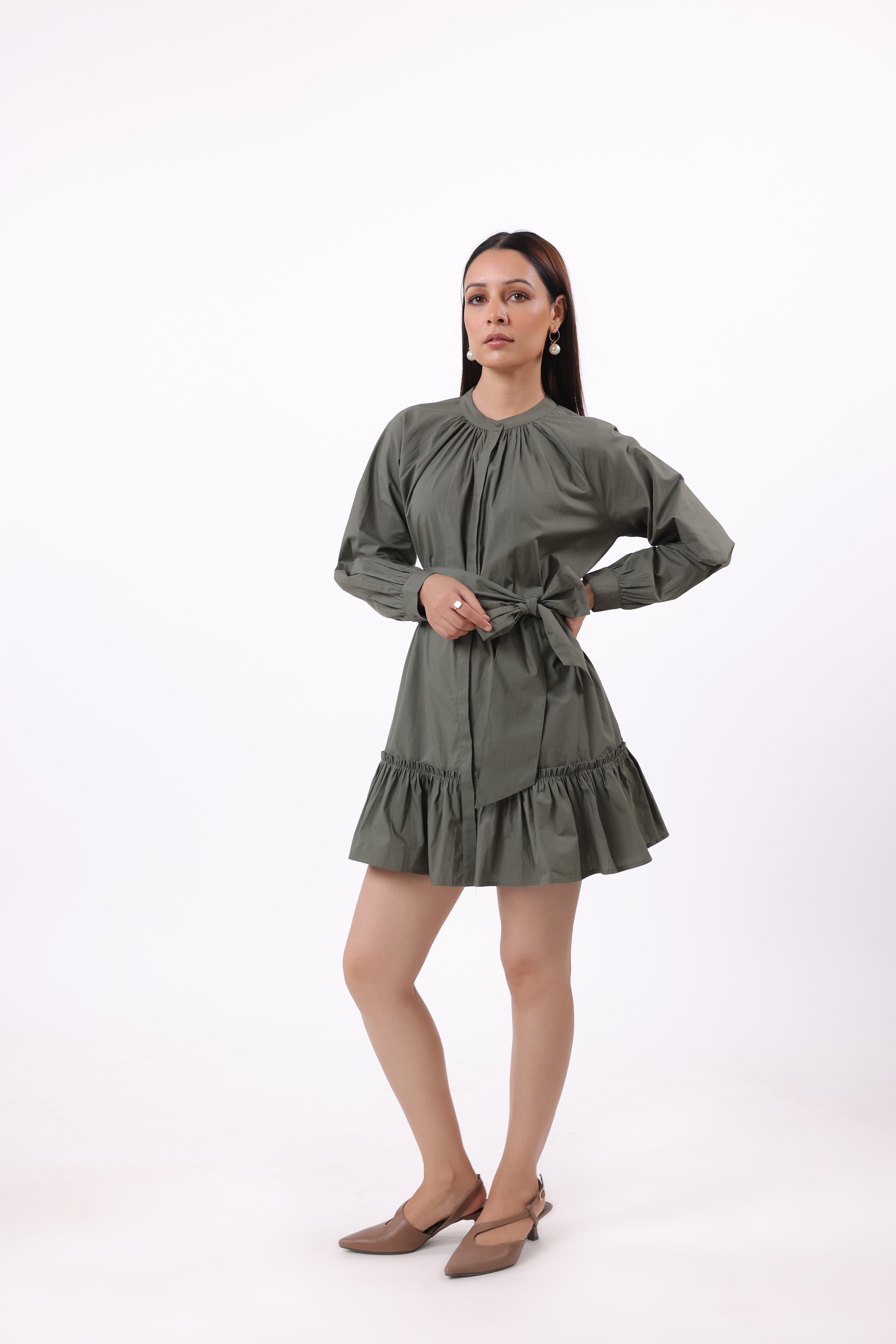 Women’s Green Cotton Dress