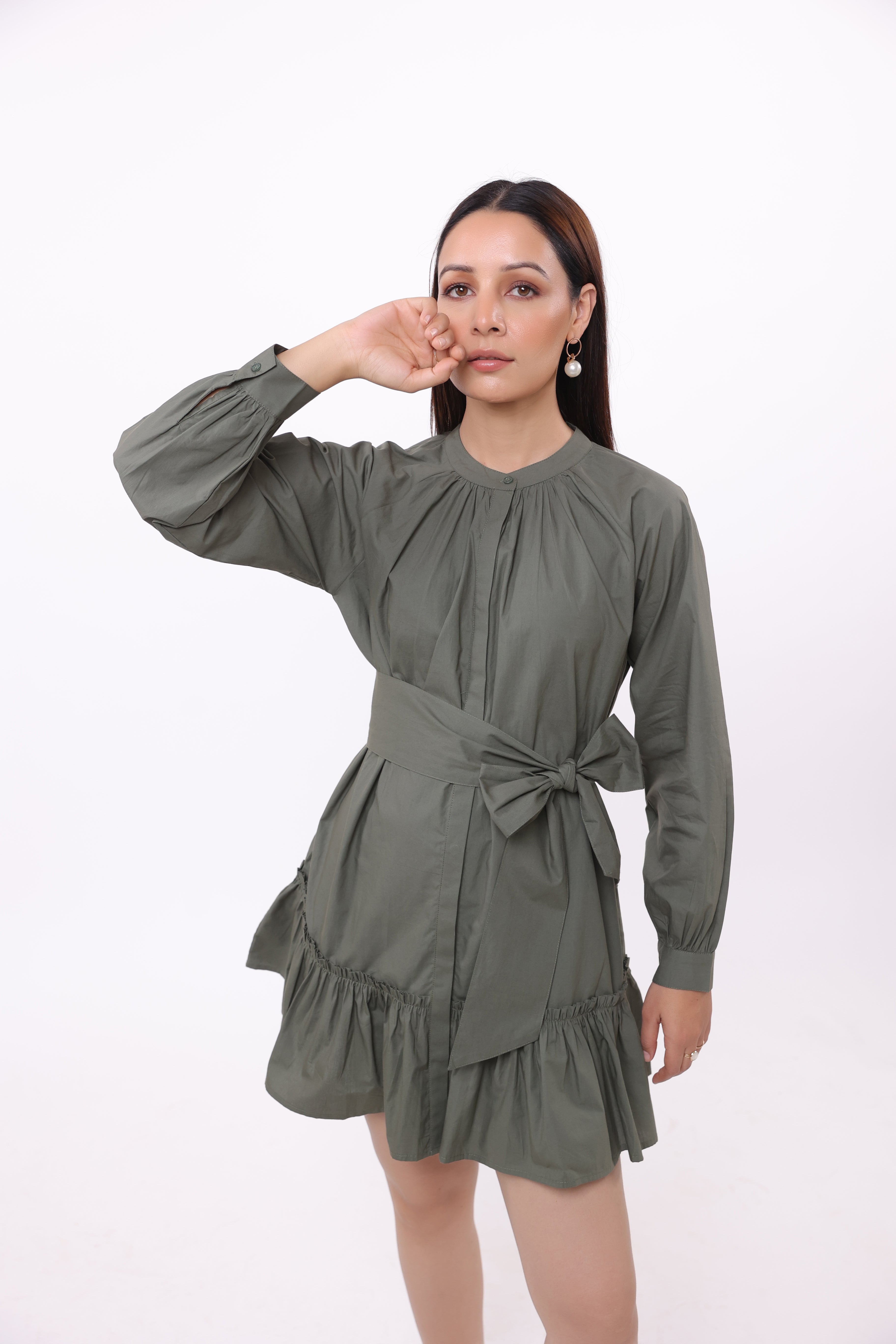 Women’s Green Cotton Dress
