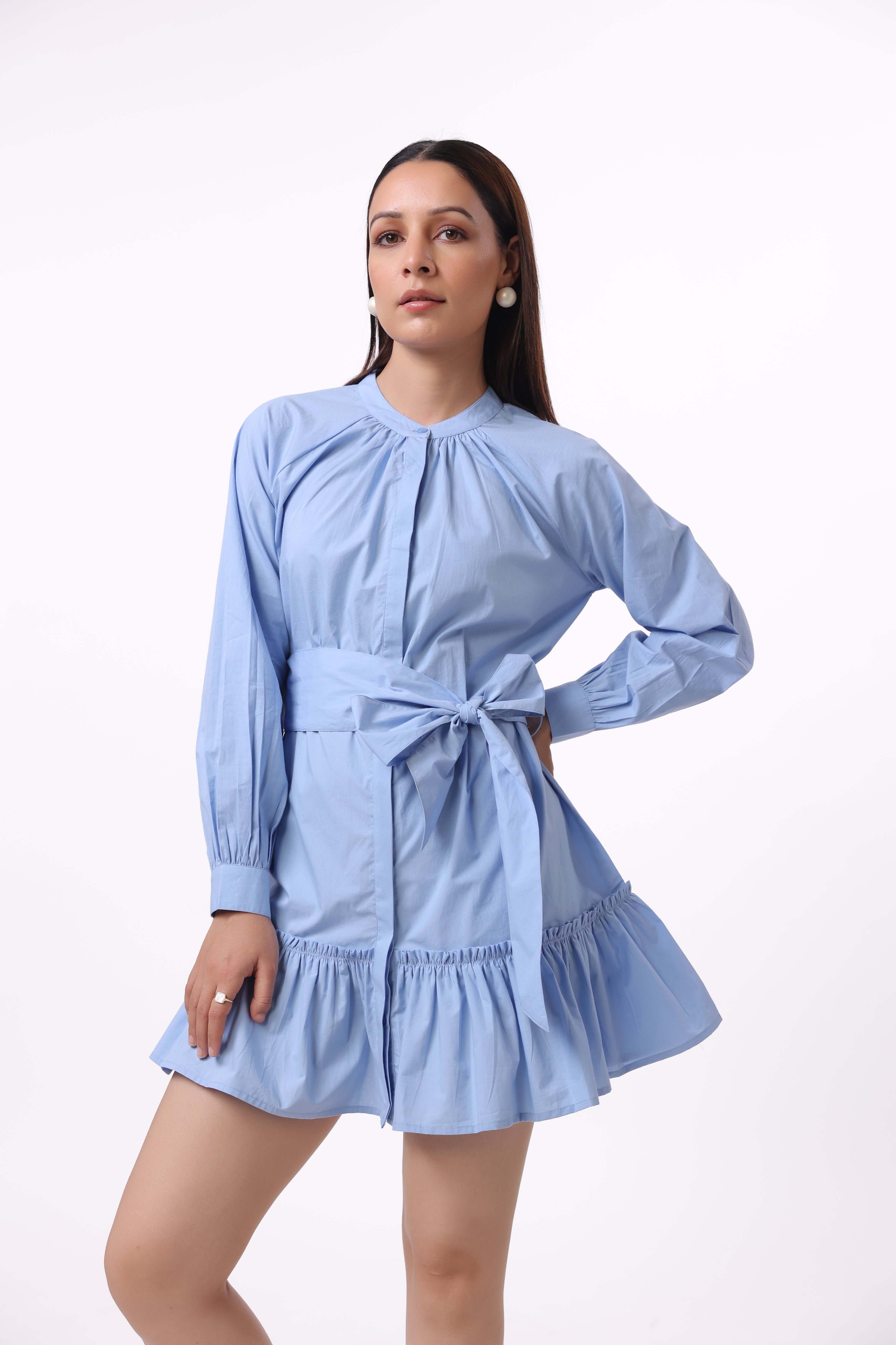 Women’s Blue Cotton Dress