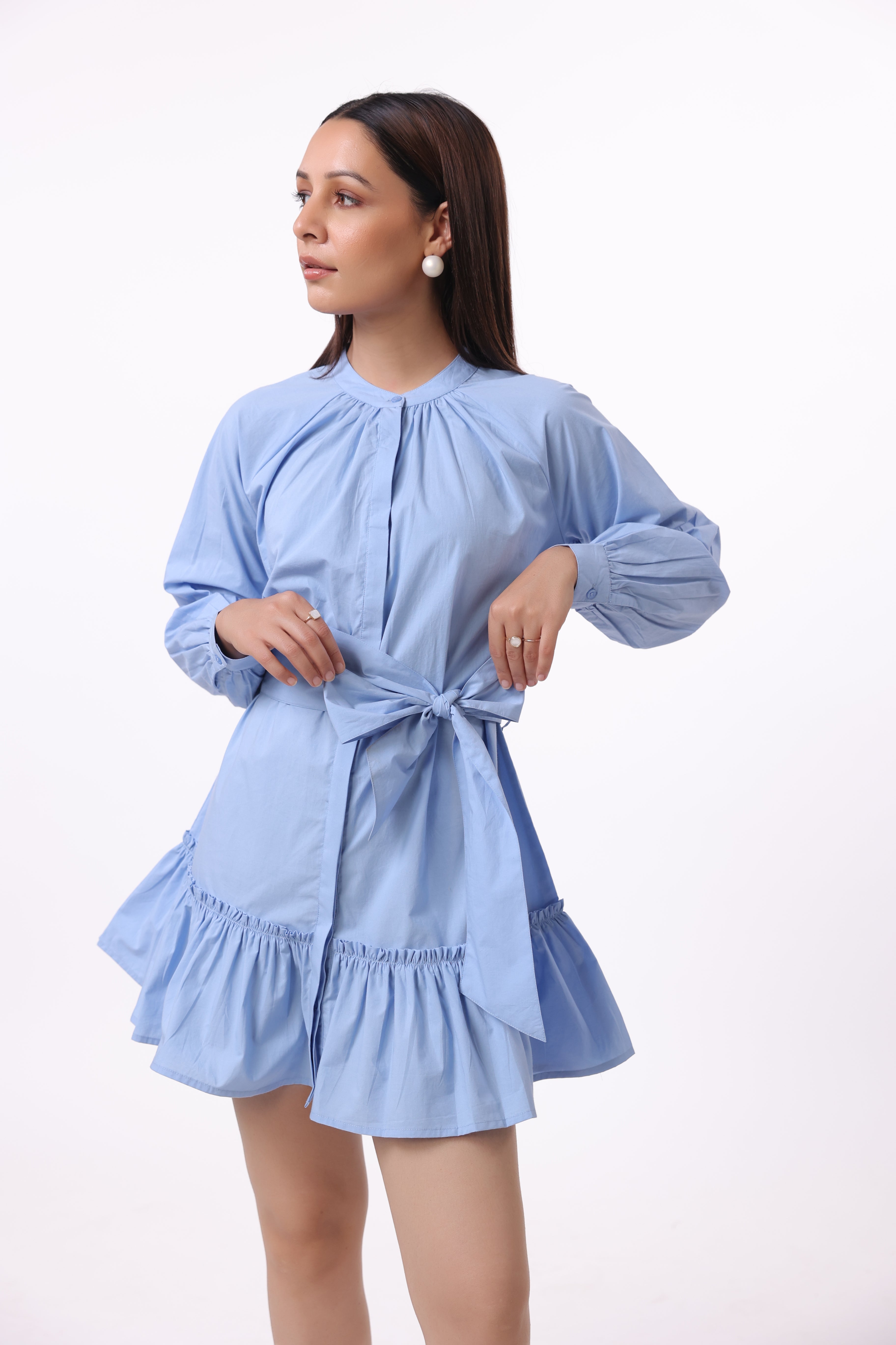 Women’s Blue Cotton Dress