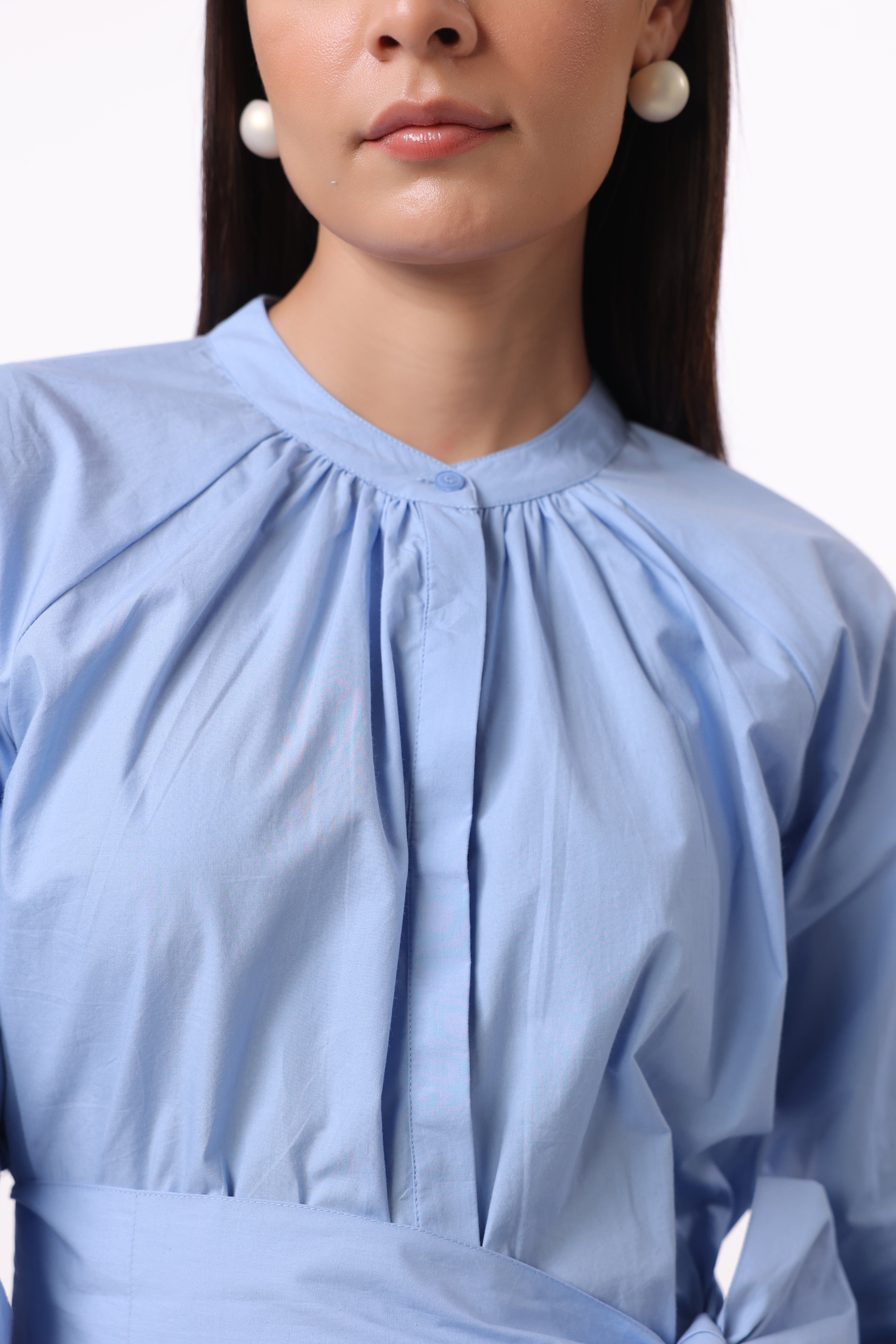 Women’s Blue Cotton Dress