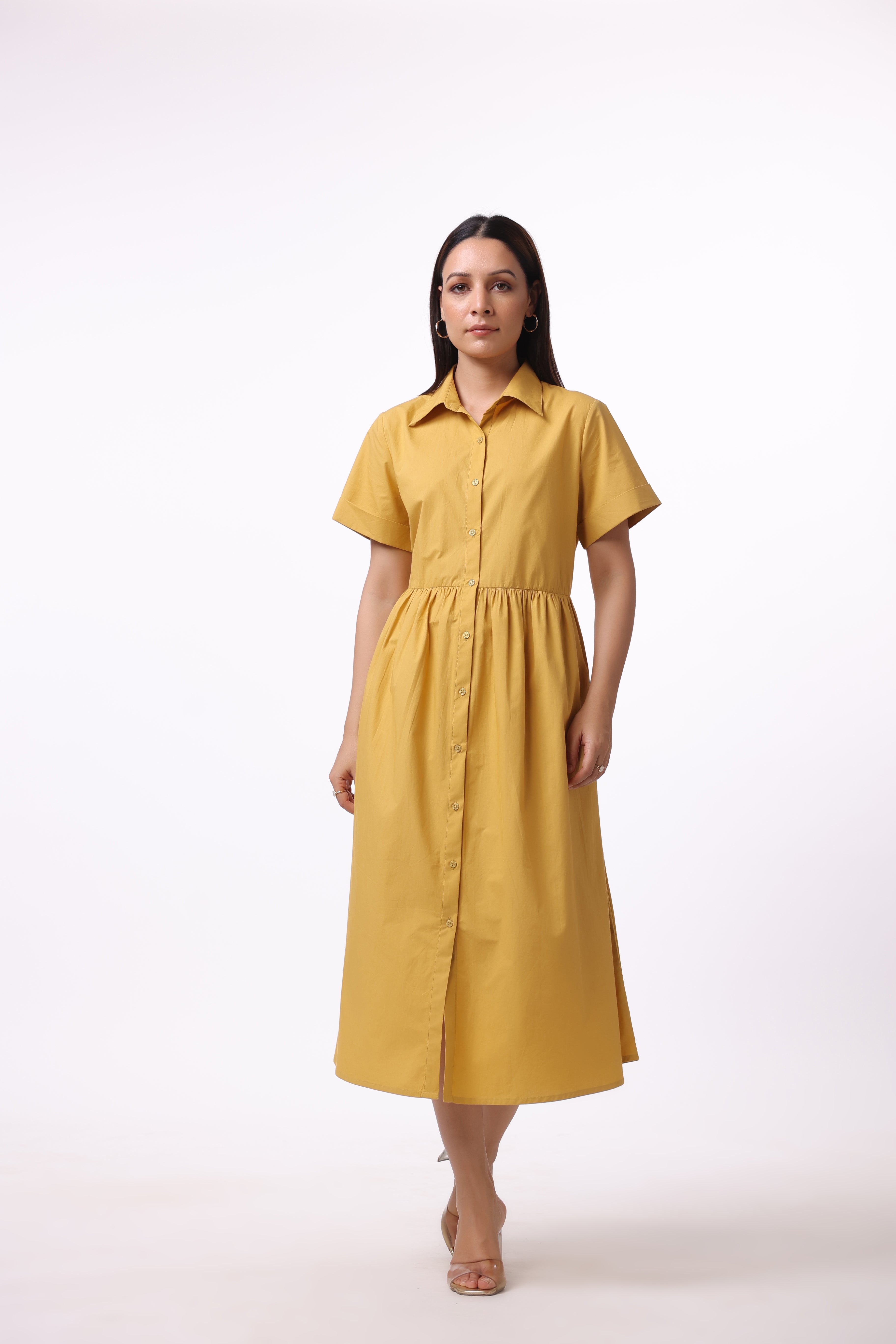Women’s Yellow Cotton Dress