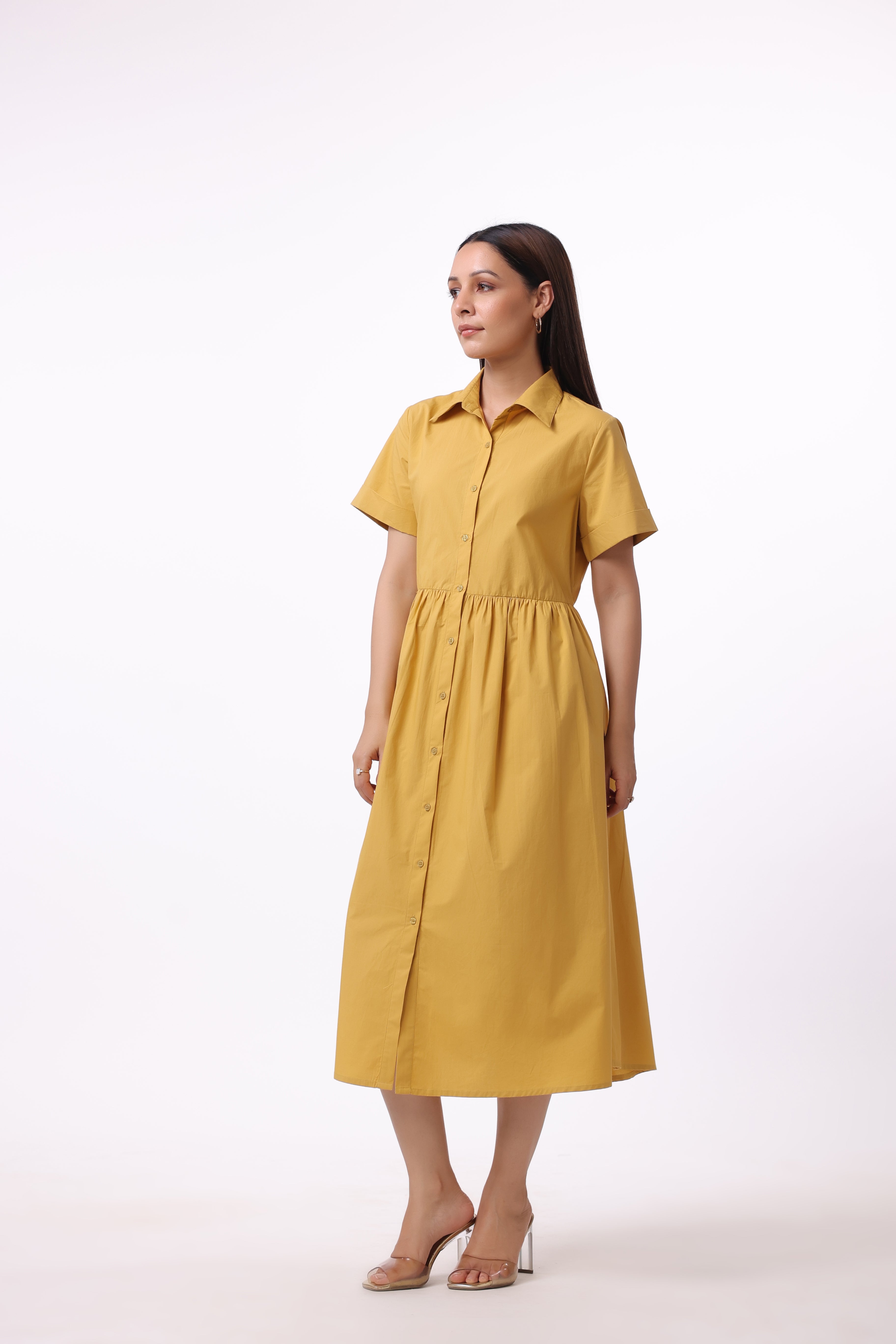 Women’s Yellow Cotton Dress