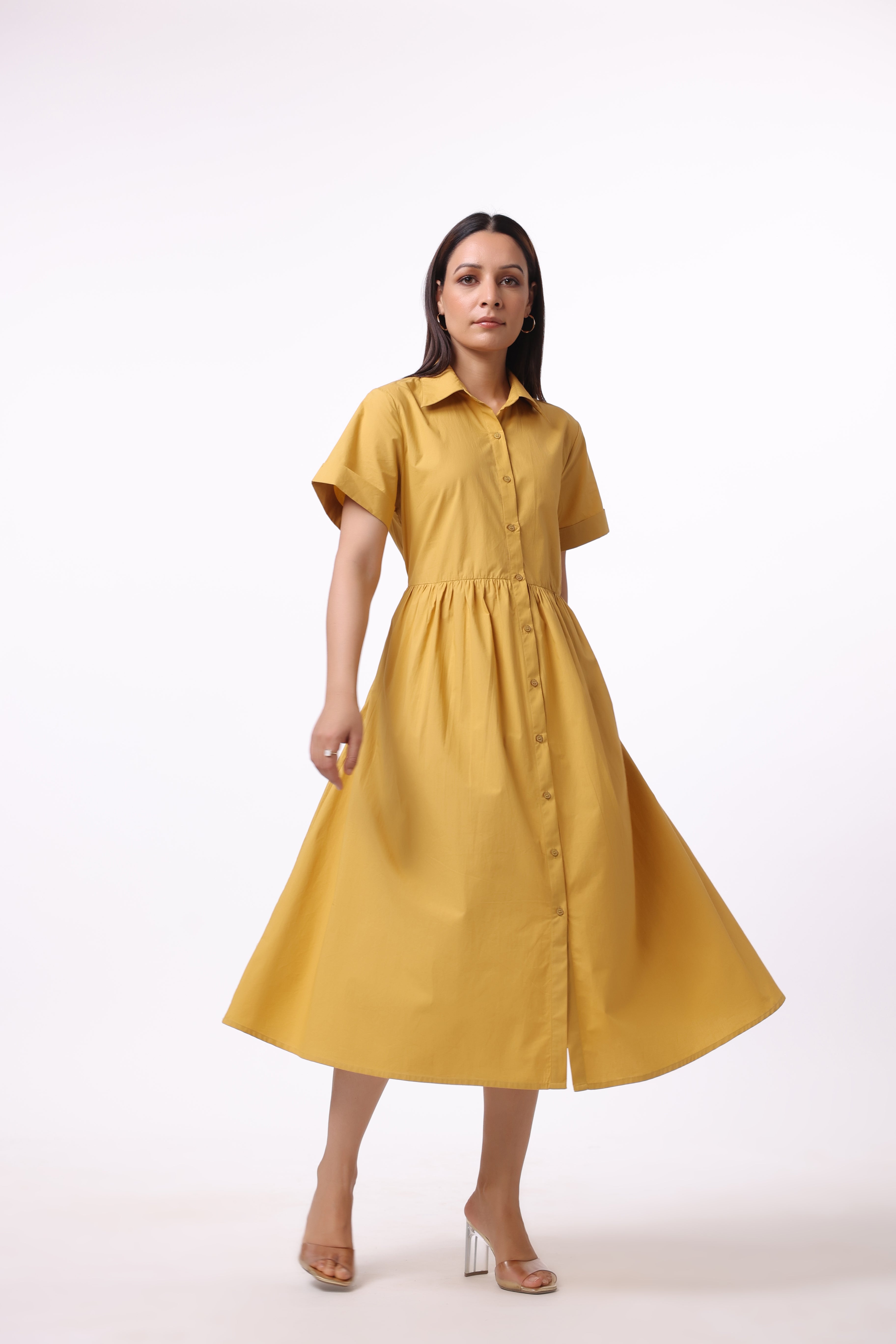Women’s Yellow Cotton Dress