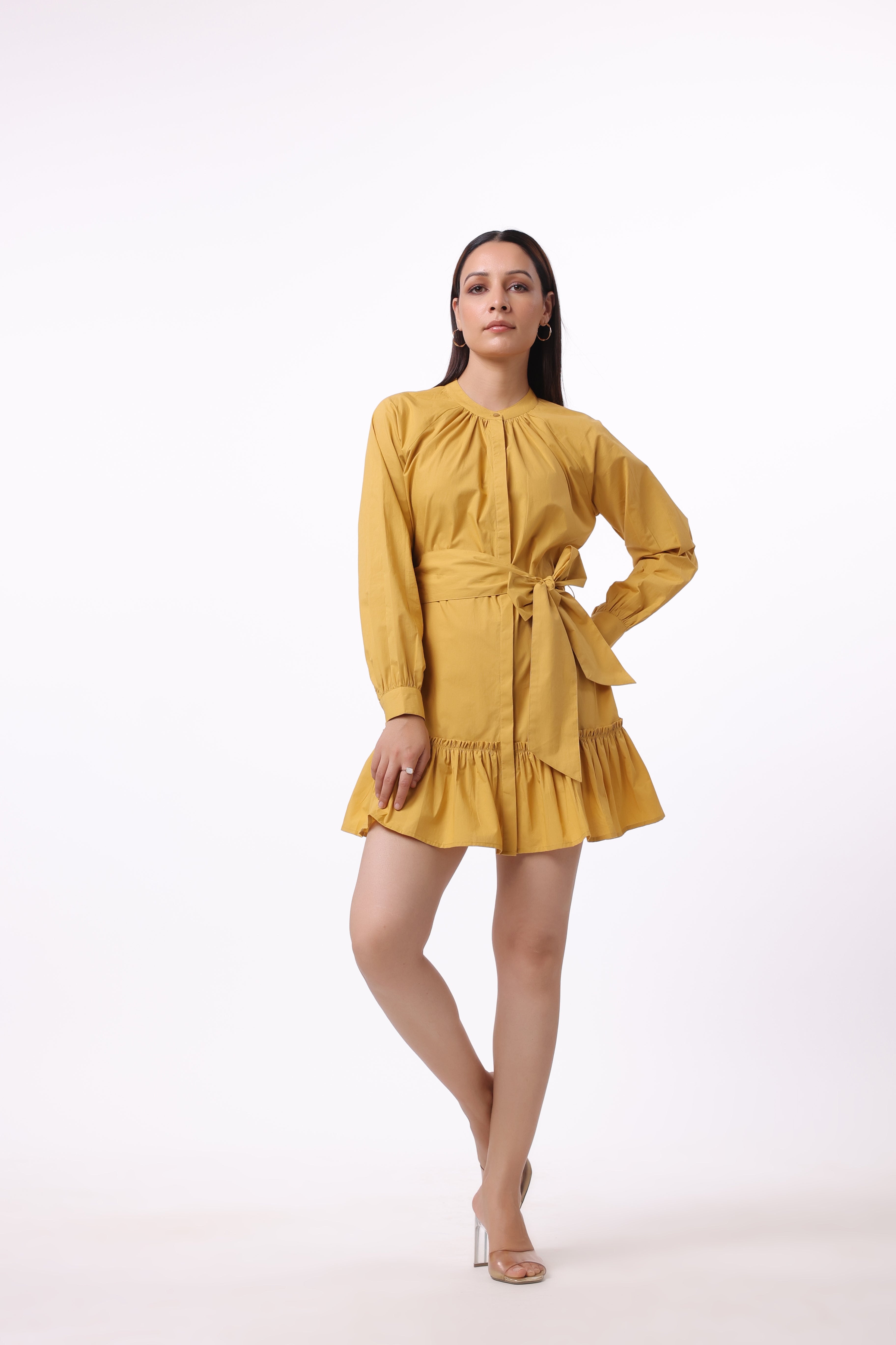 Women’s Yellow Cotton Dress