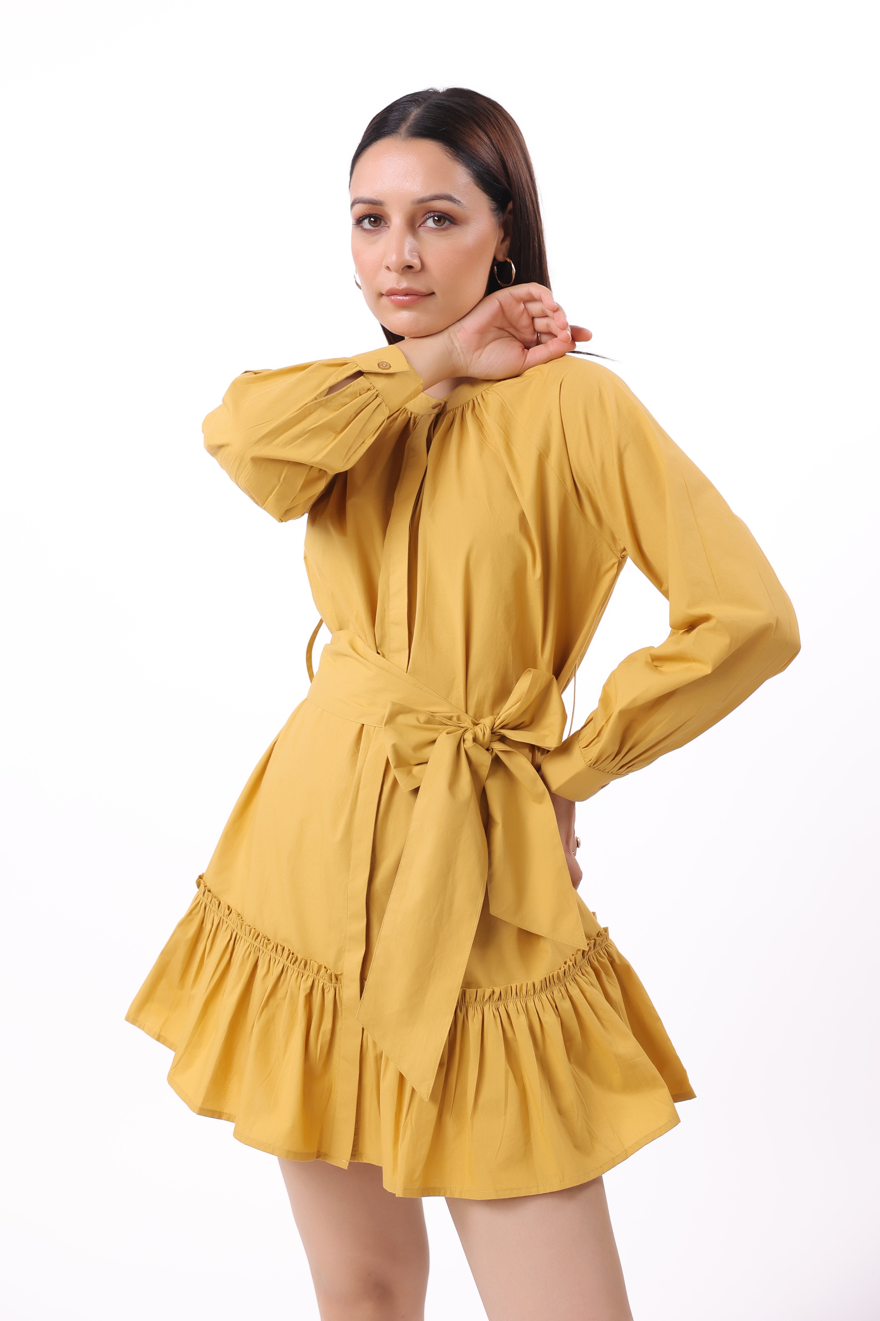 Women’s Yellow Cotton Dress