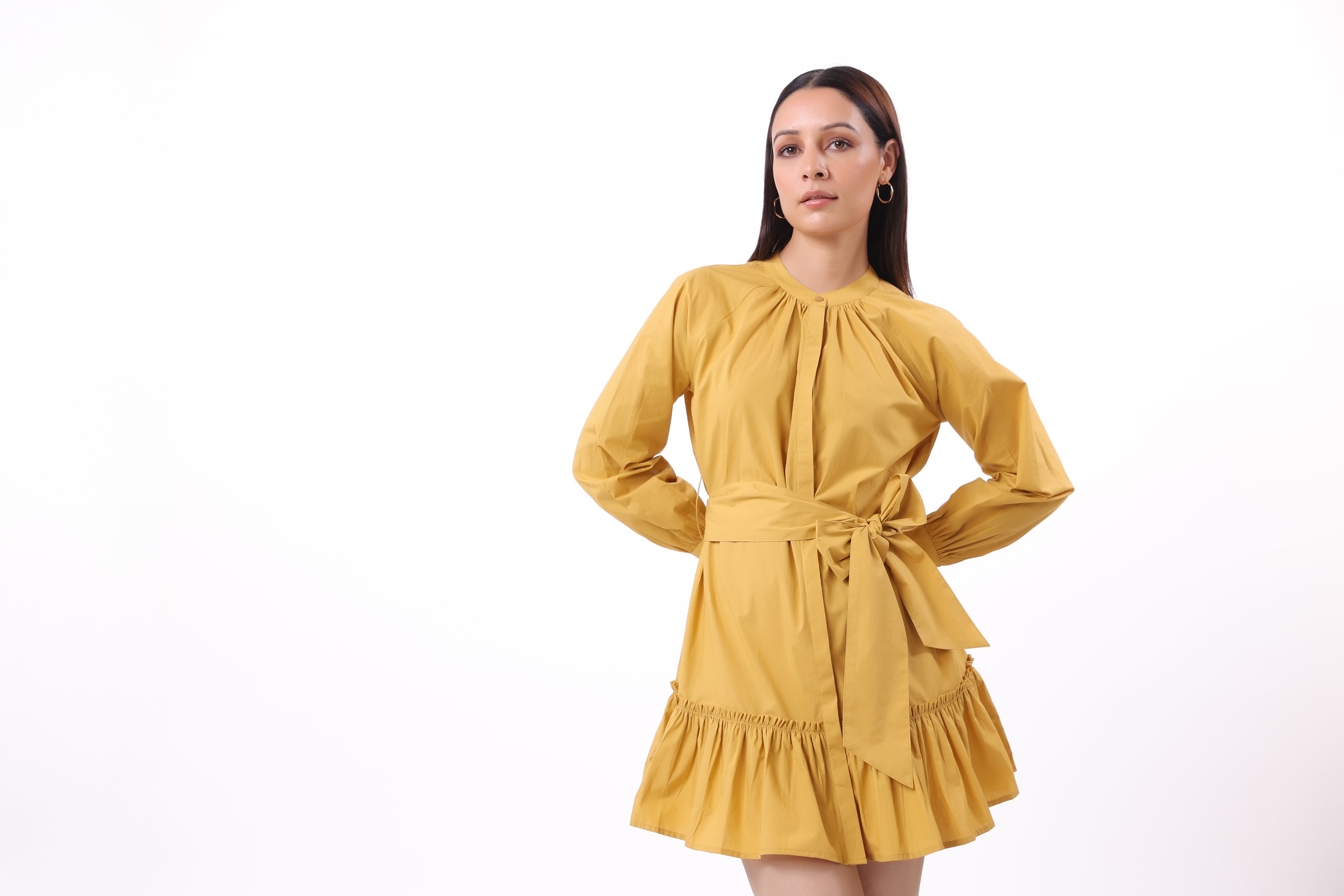 Women’s Yellow Cotton Dress