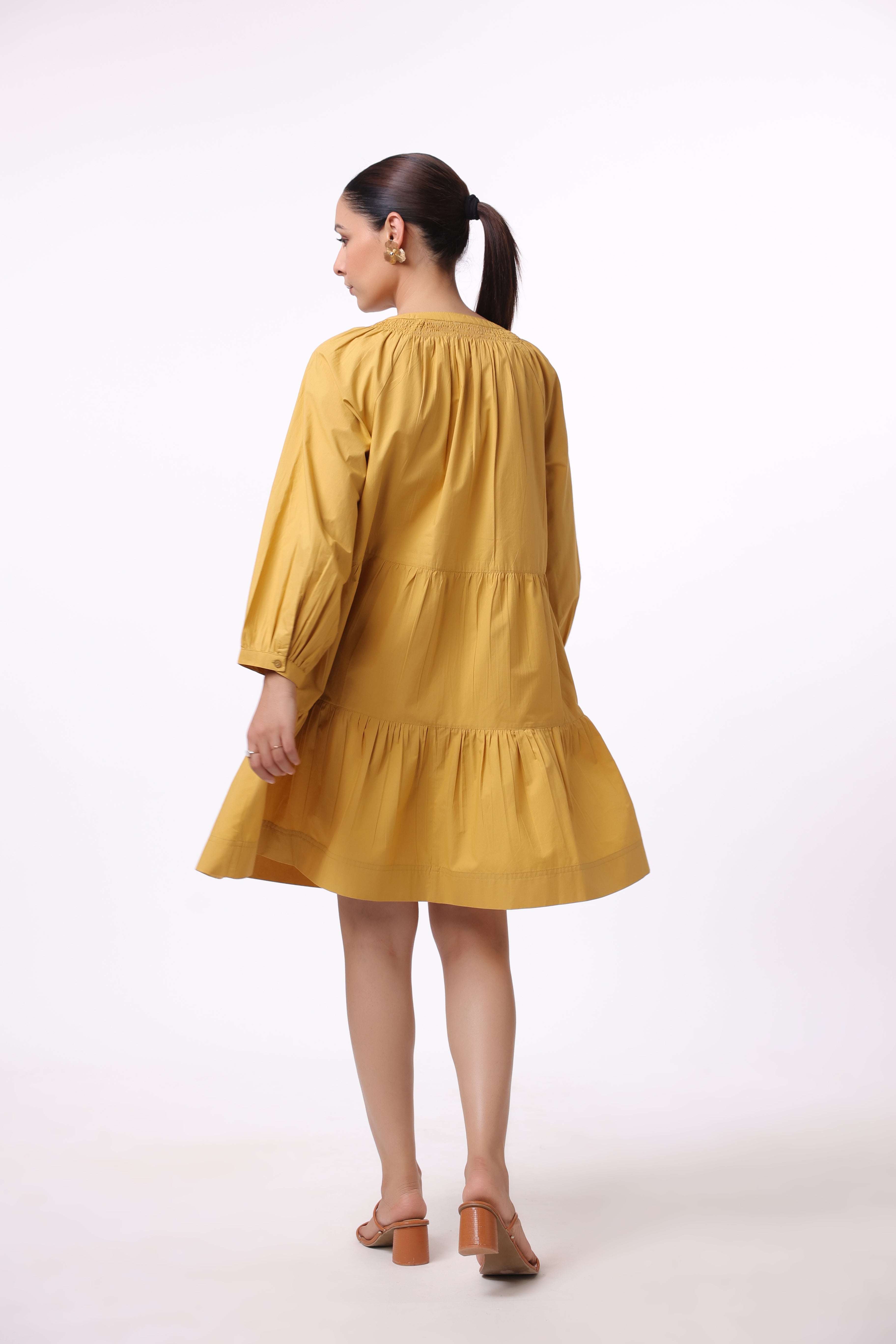 Women’s Yellow Cotton Dress