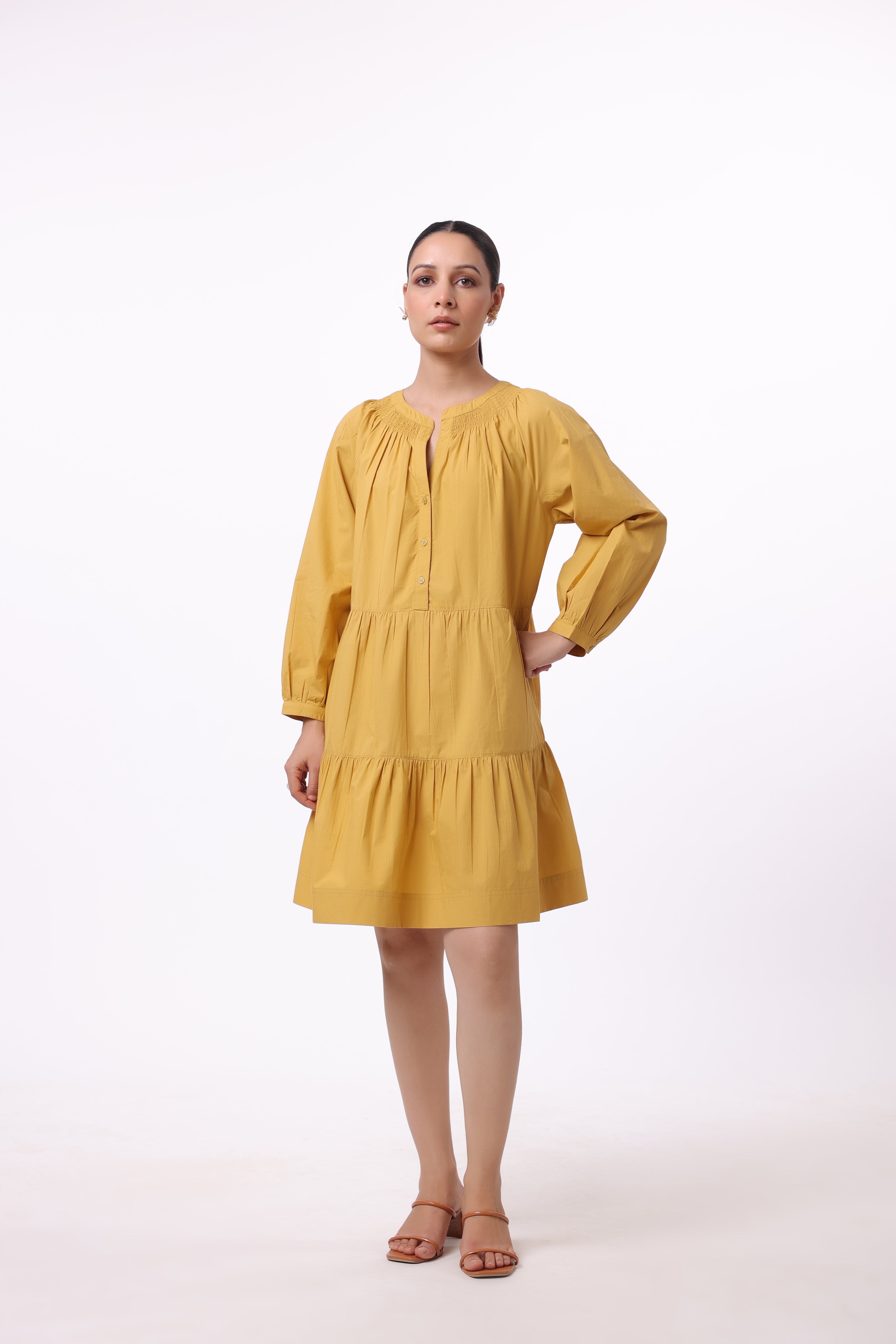Women’s Yellow Cotton Dress