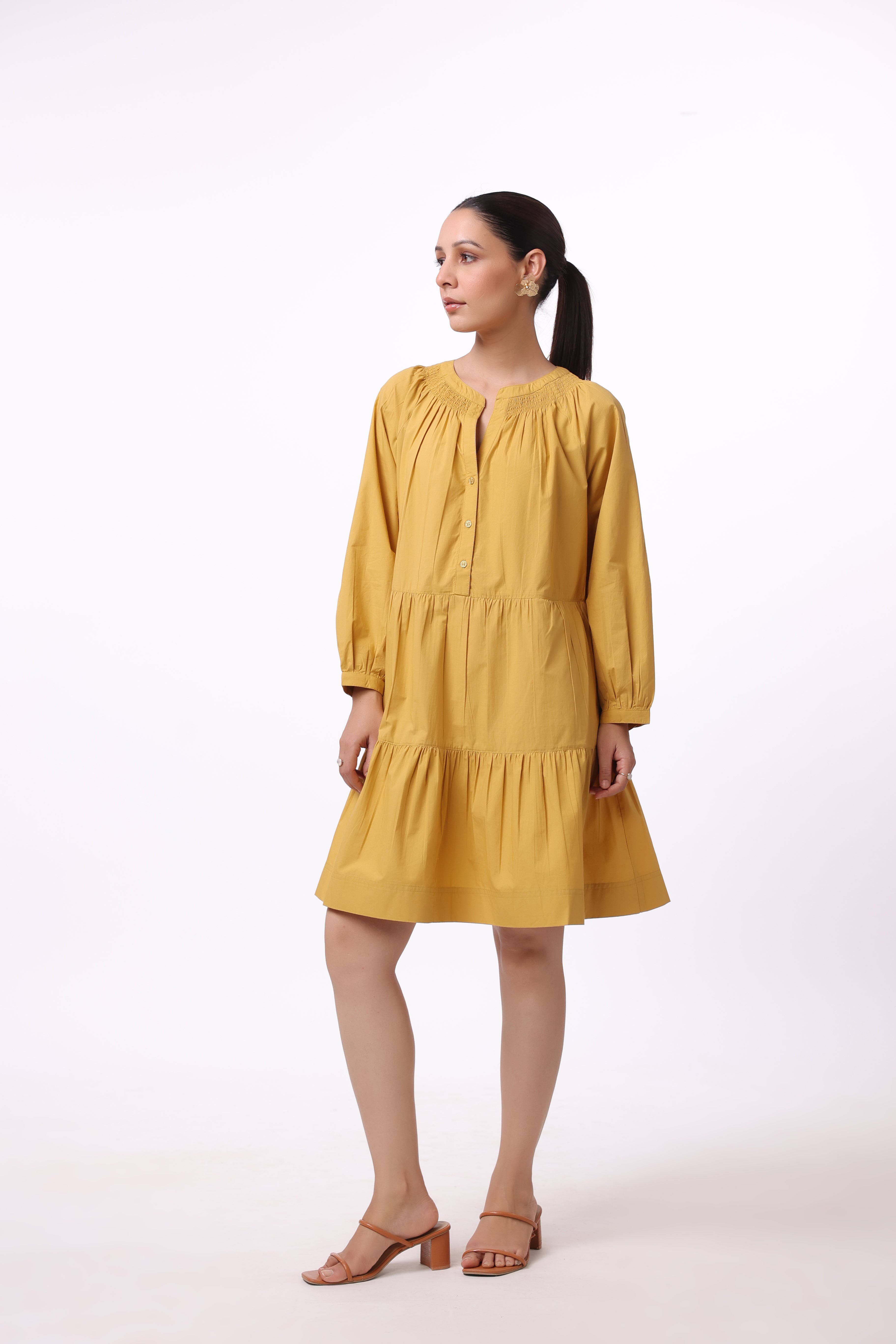 Women’s Yellow Cotton Dress