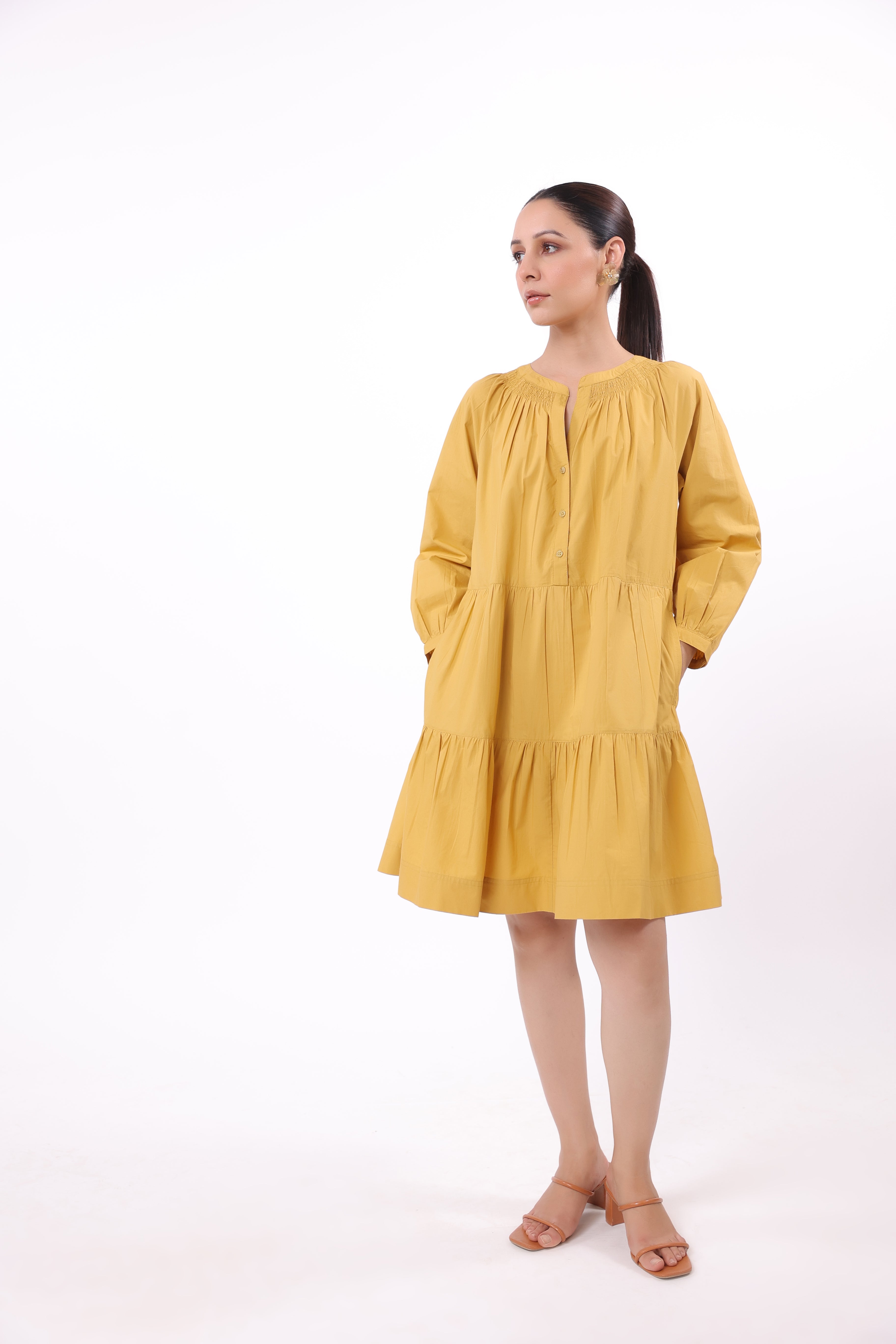 Women’s Yellow Cotton Dress