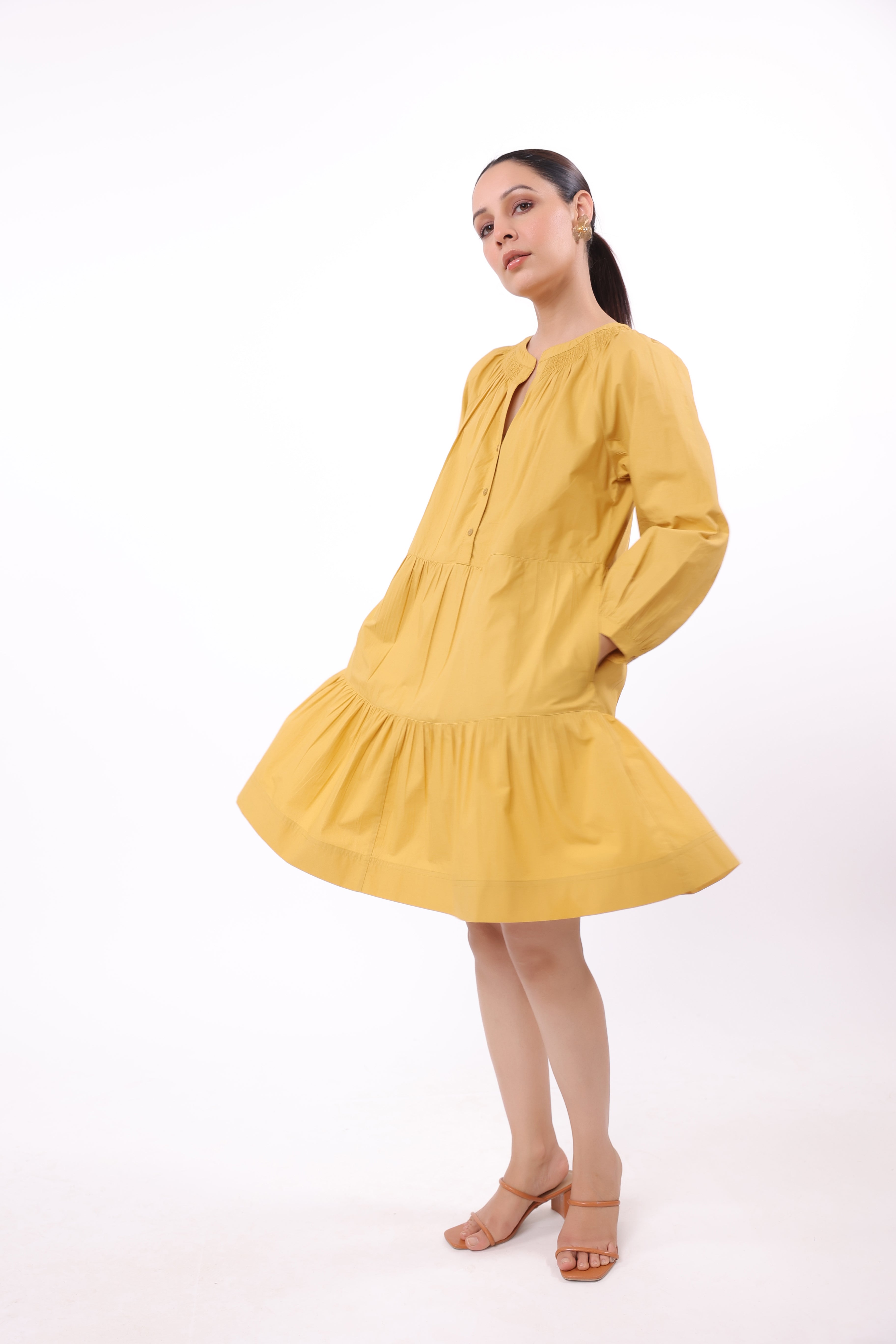 Women’s Yellow Cotton Dress