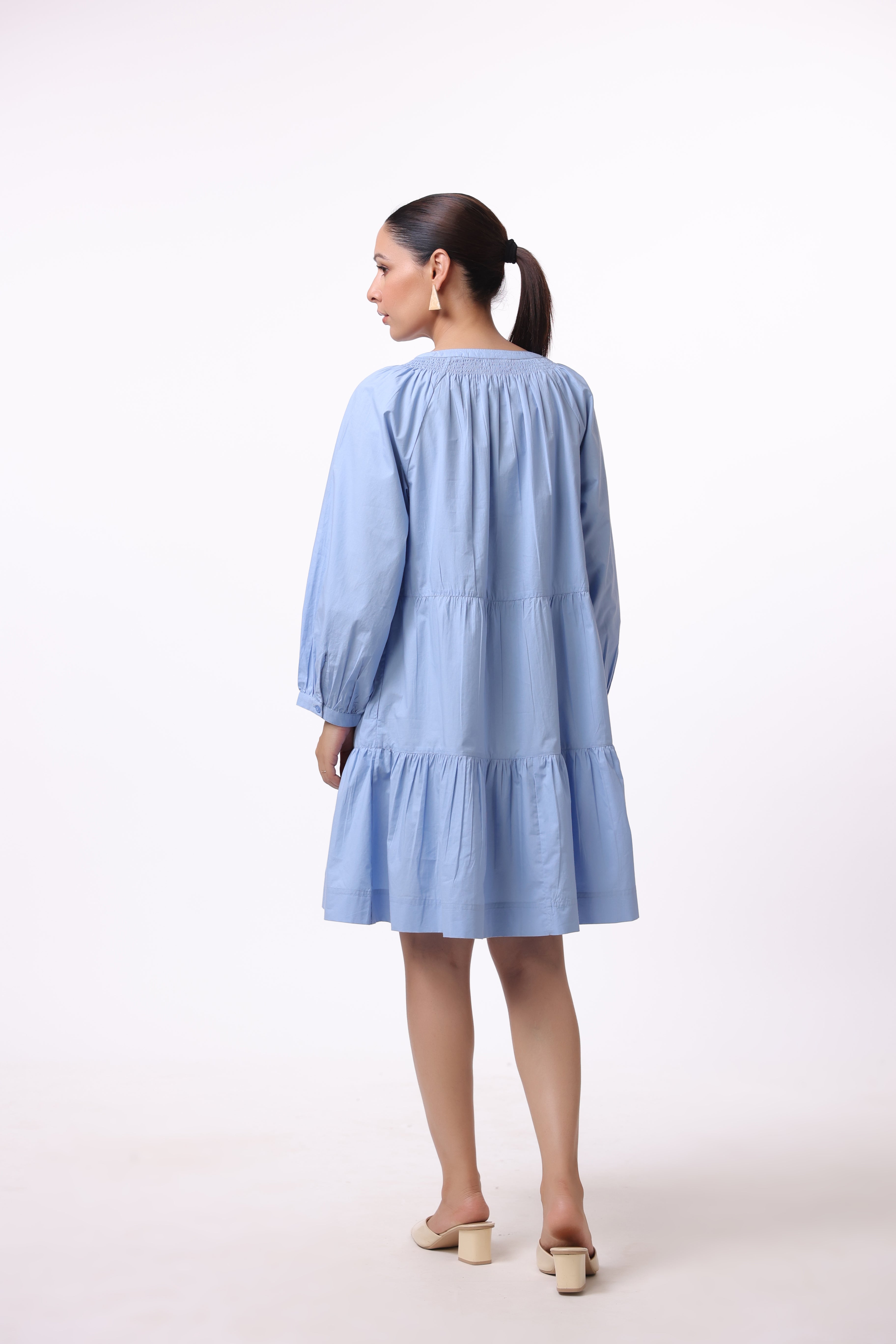 Women’s Blue Cotton Dress
