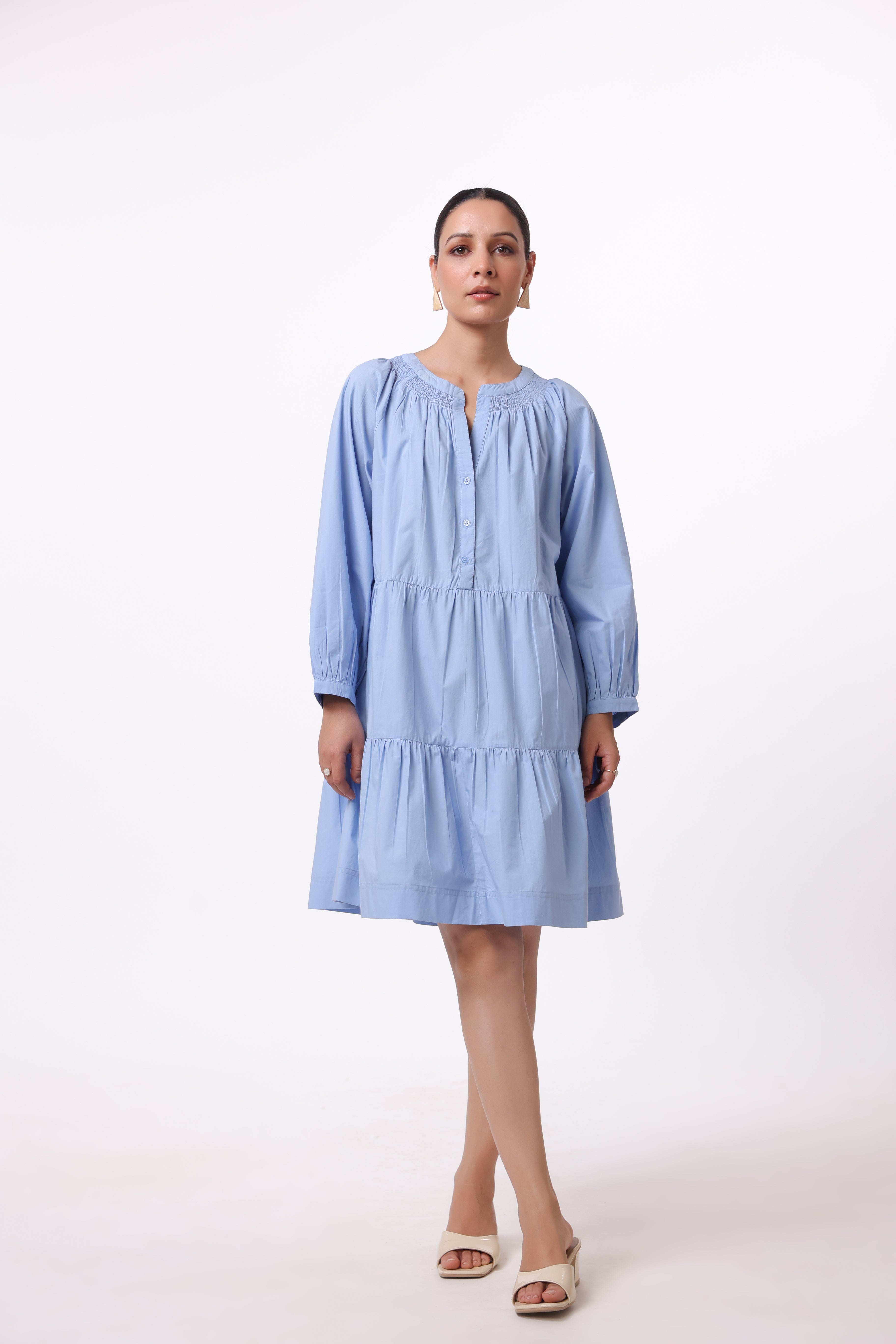 Women’s Blue Cotton Dress