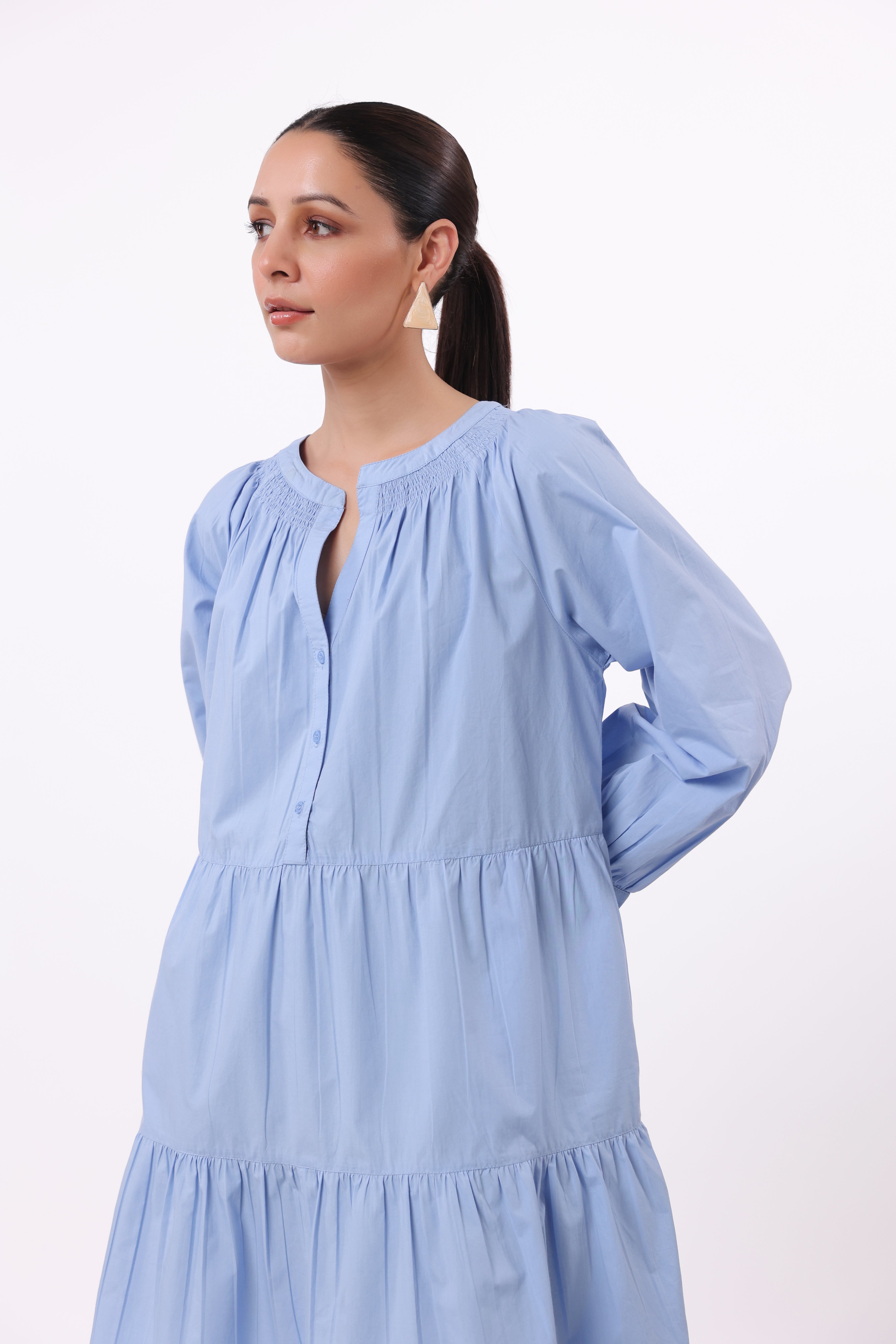 Women’s Blue Cotton Dress