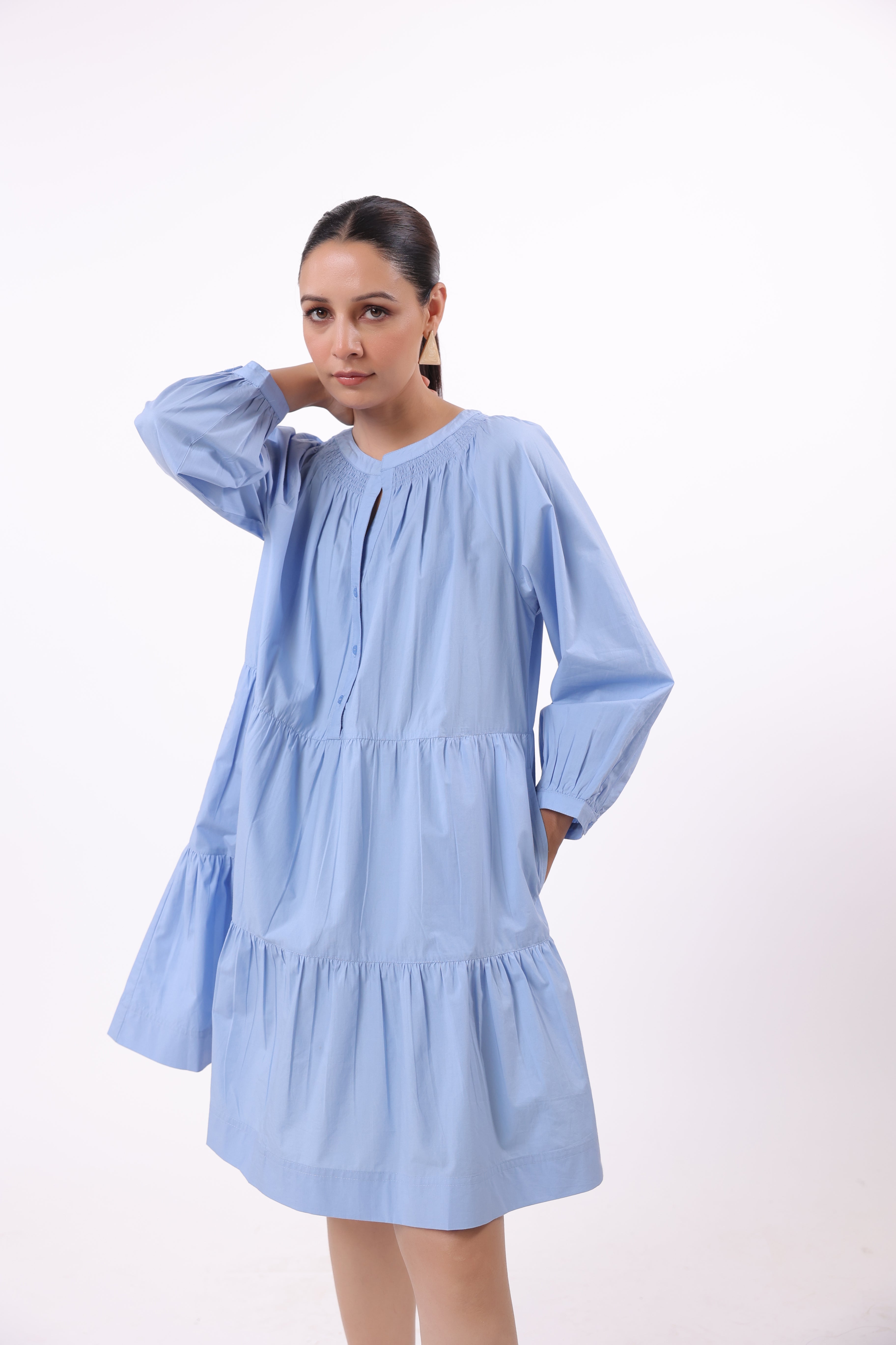 Women’s Blue Cotton Dress