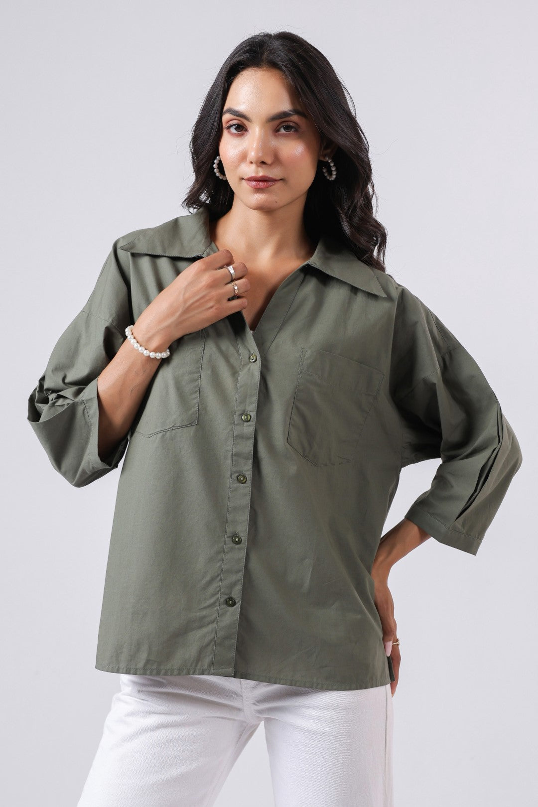 Women’s Green Cotton Top