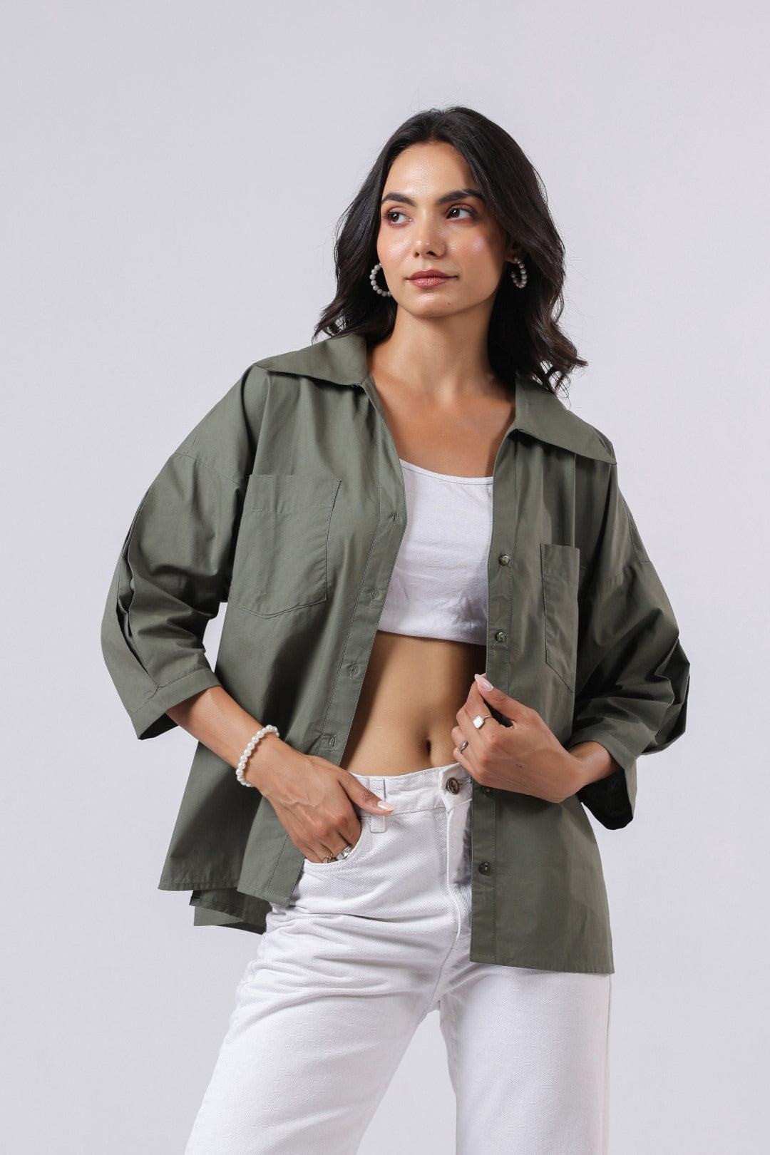 Women’s Green Cotton Top