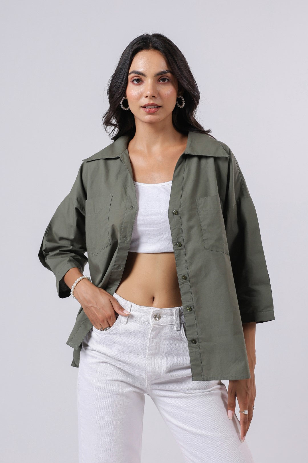 Women’s Green Cotton Top