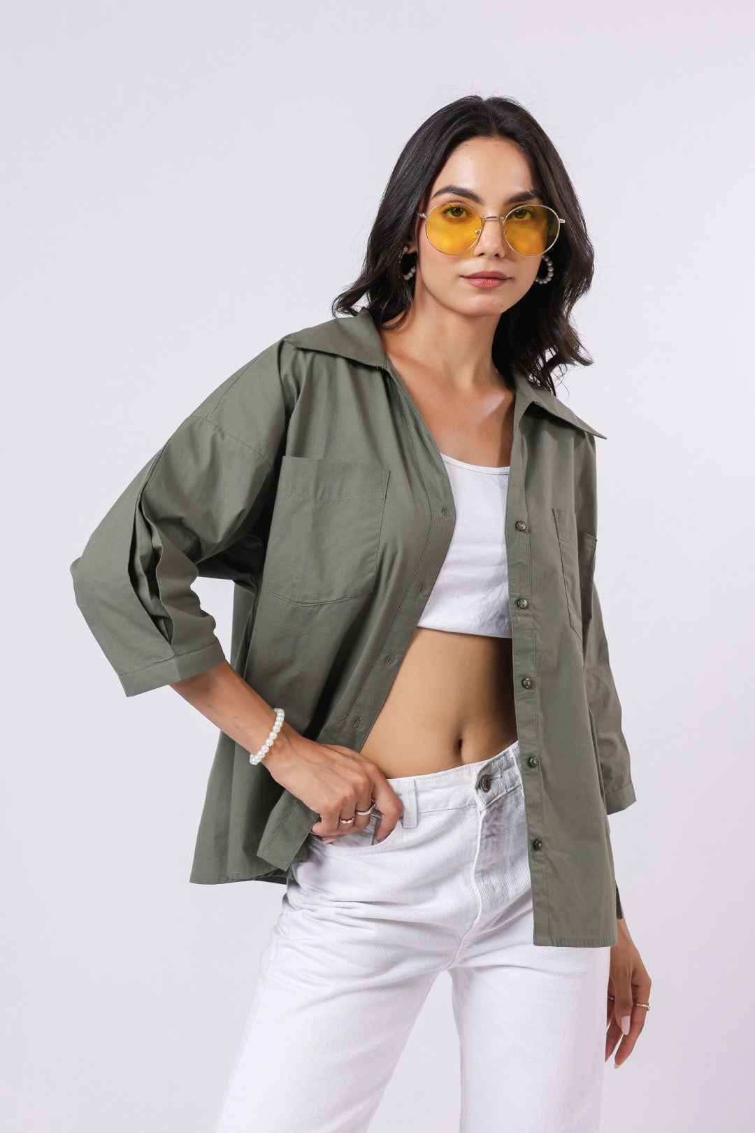 Women’s Green Cotton Top