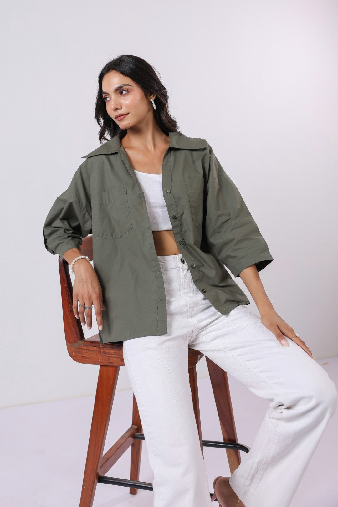 Women’s Green Cotton Top