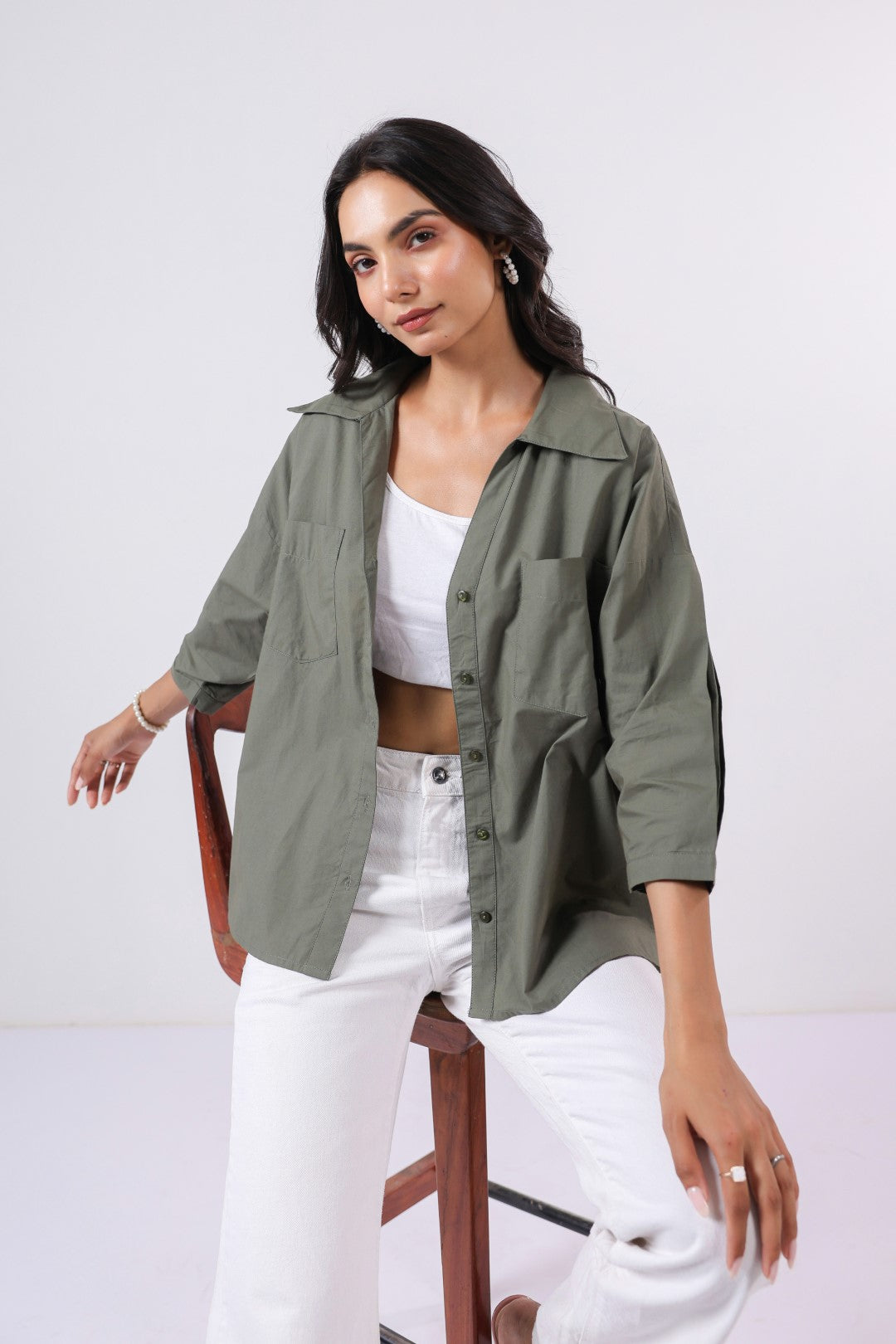 Women’s Green Cotton Top
