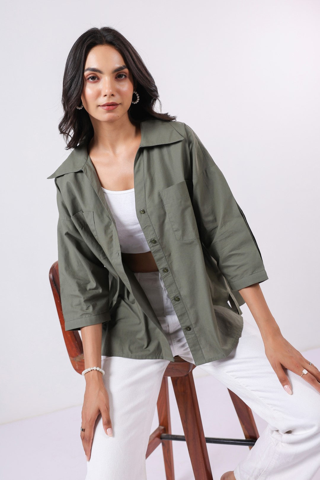 Women’s Green Cotton Top