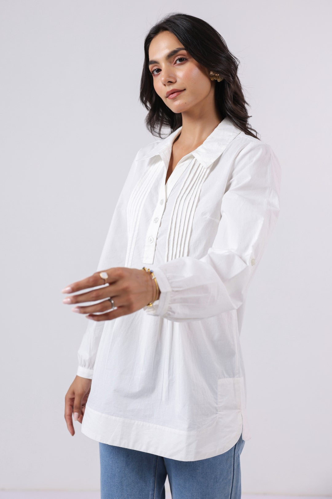 Women’s White Cotton Shirt