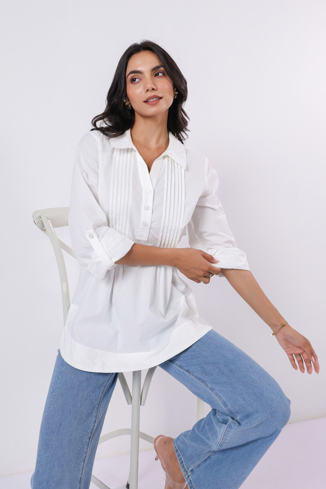 Women’s White Cotton Shirt