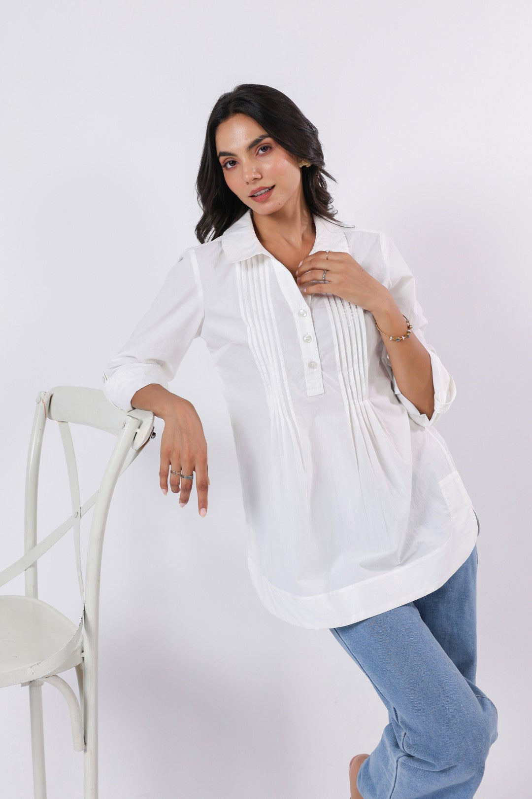 Women’s White Cotton Shirt
