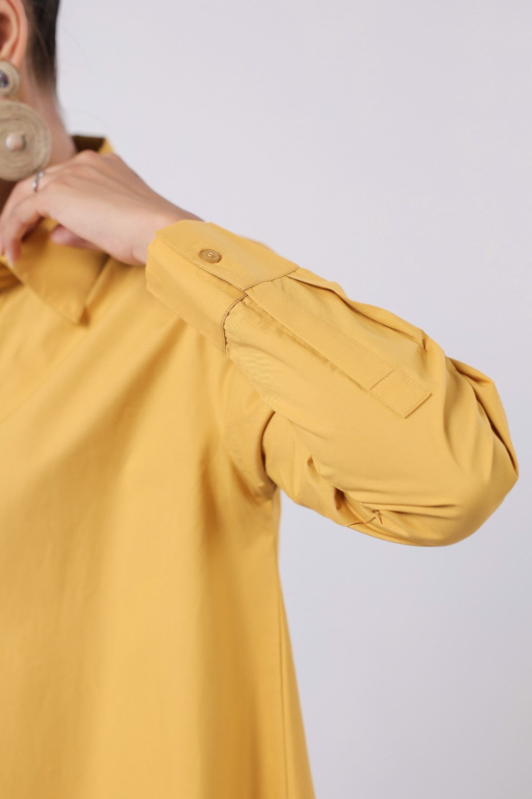 Women’s Yellow Cotton Poplin Top
