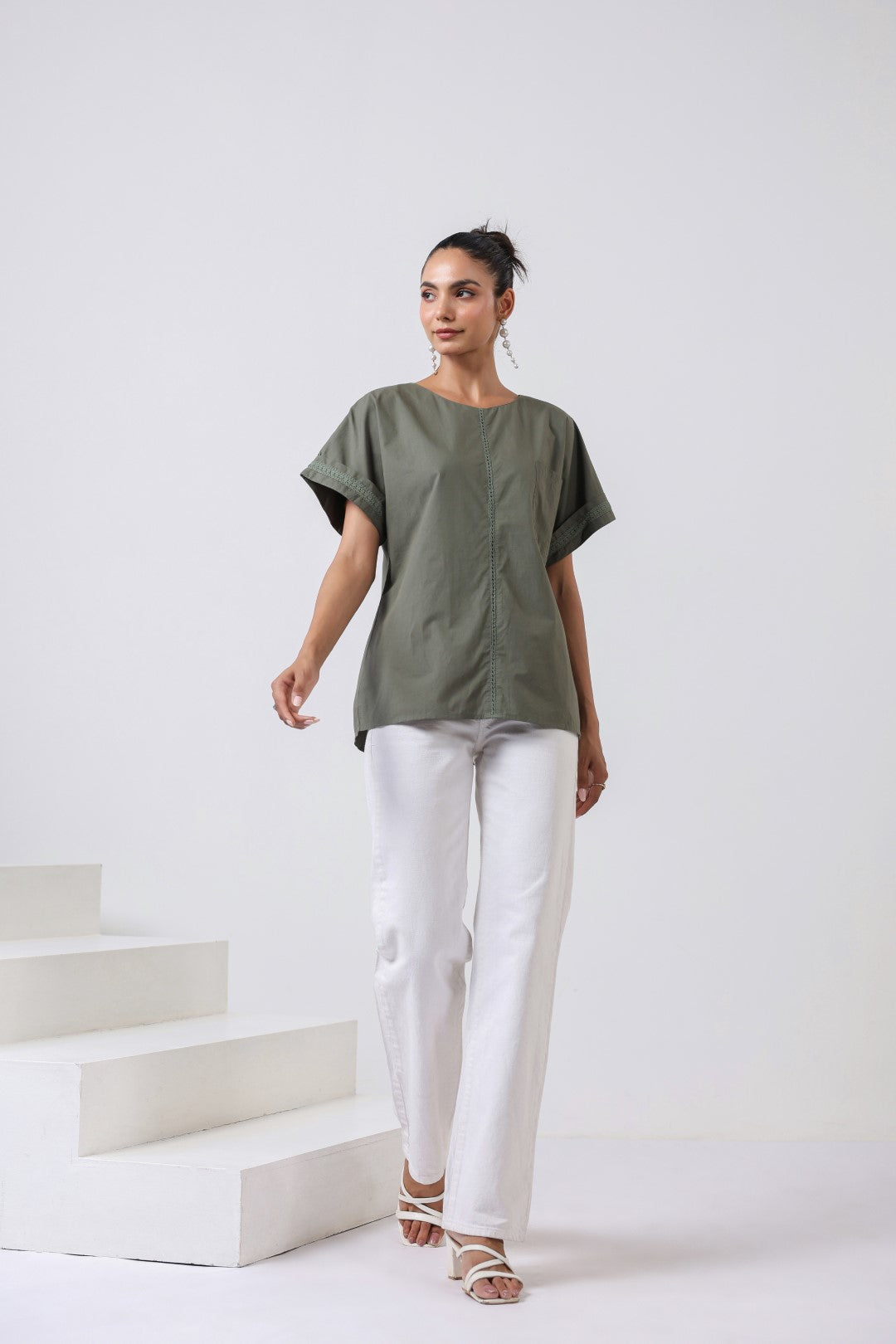 Women’s Green Cotton Top