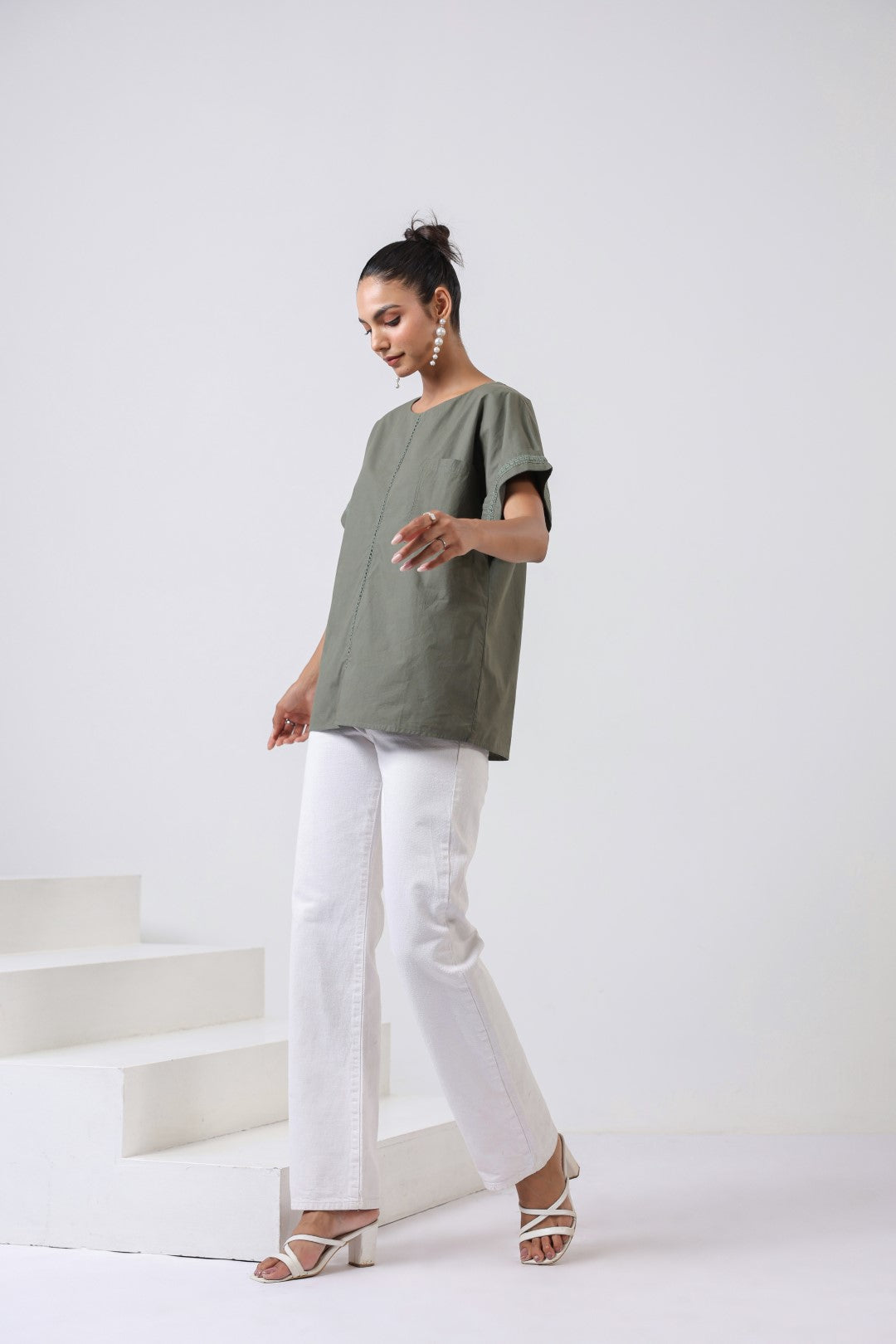 Women’s Green Cotton Top