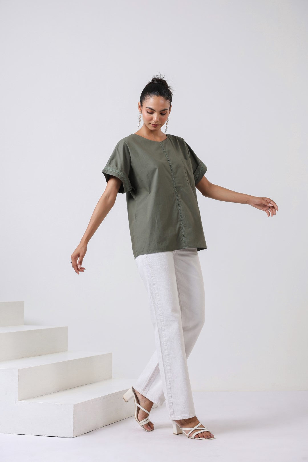 Women’s Green Cotton Top
