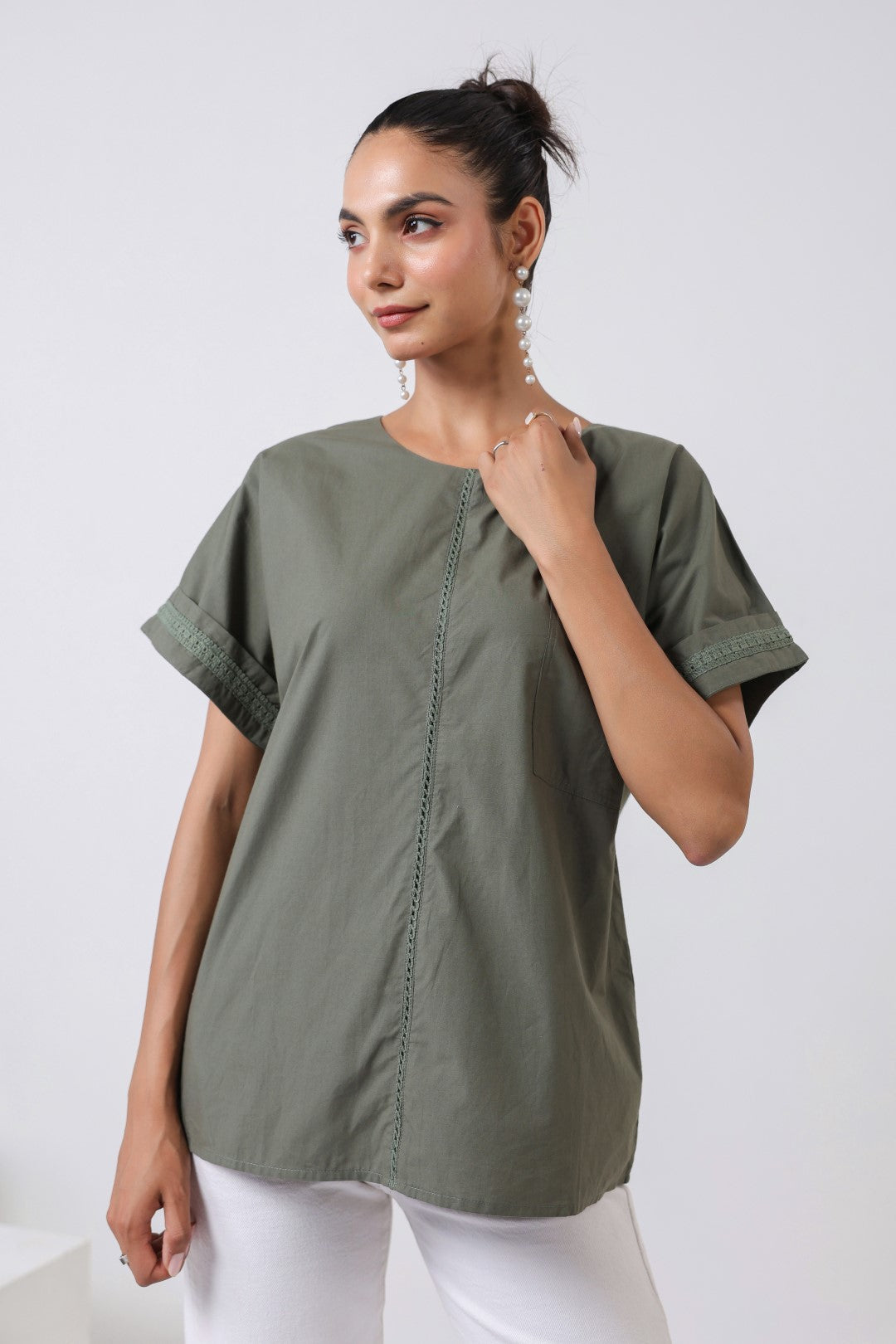 Women’s Green Cotton Top