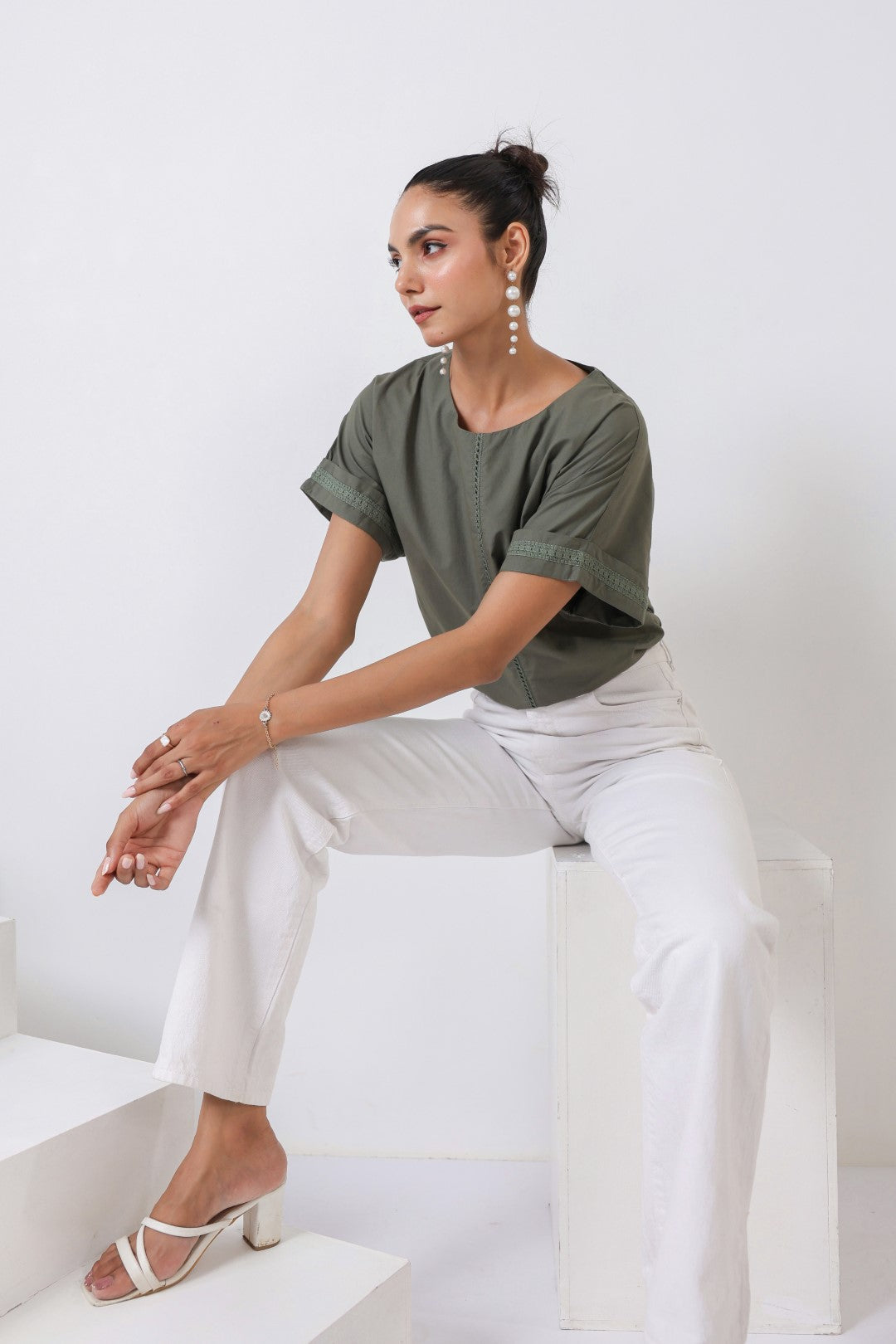 Women’s Green Cotton Top