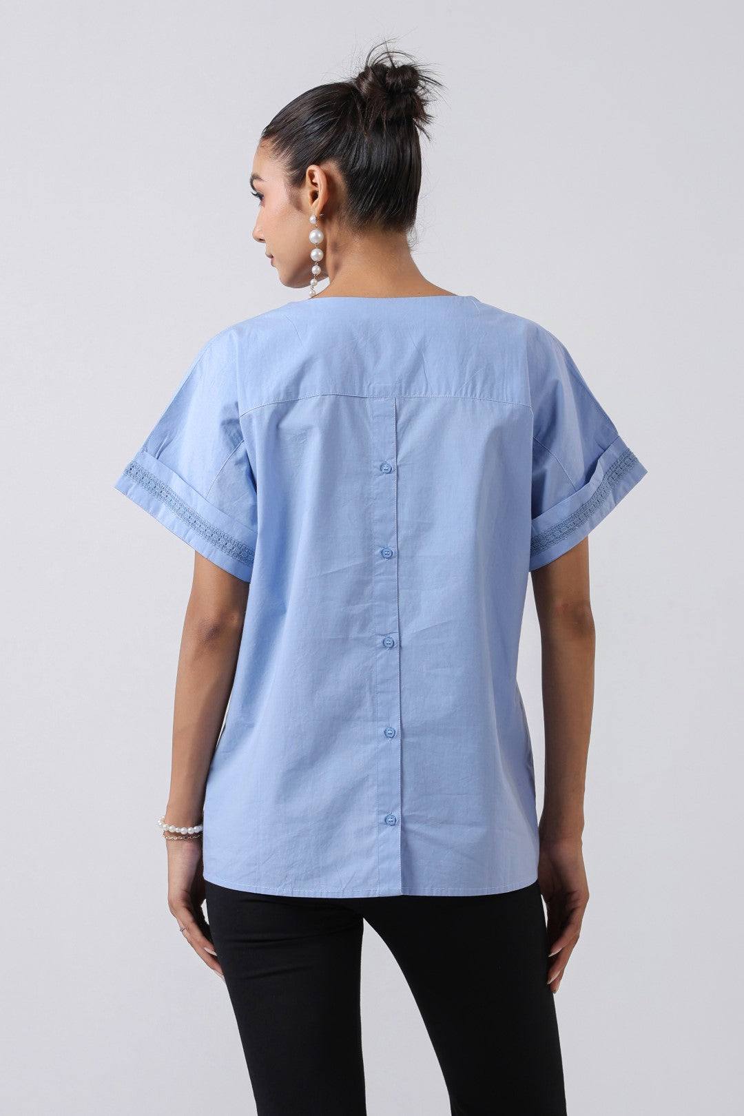 Women’s Blue Cotton Shirt