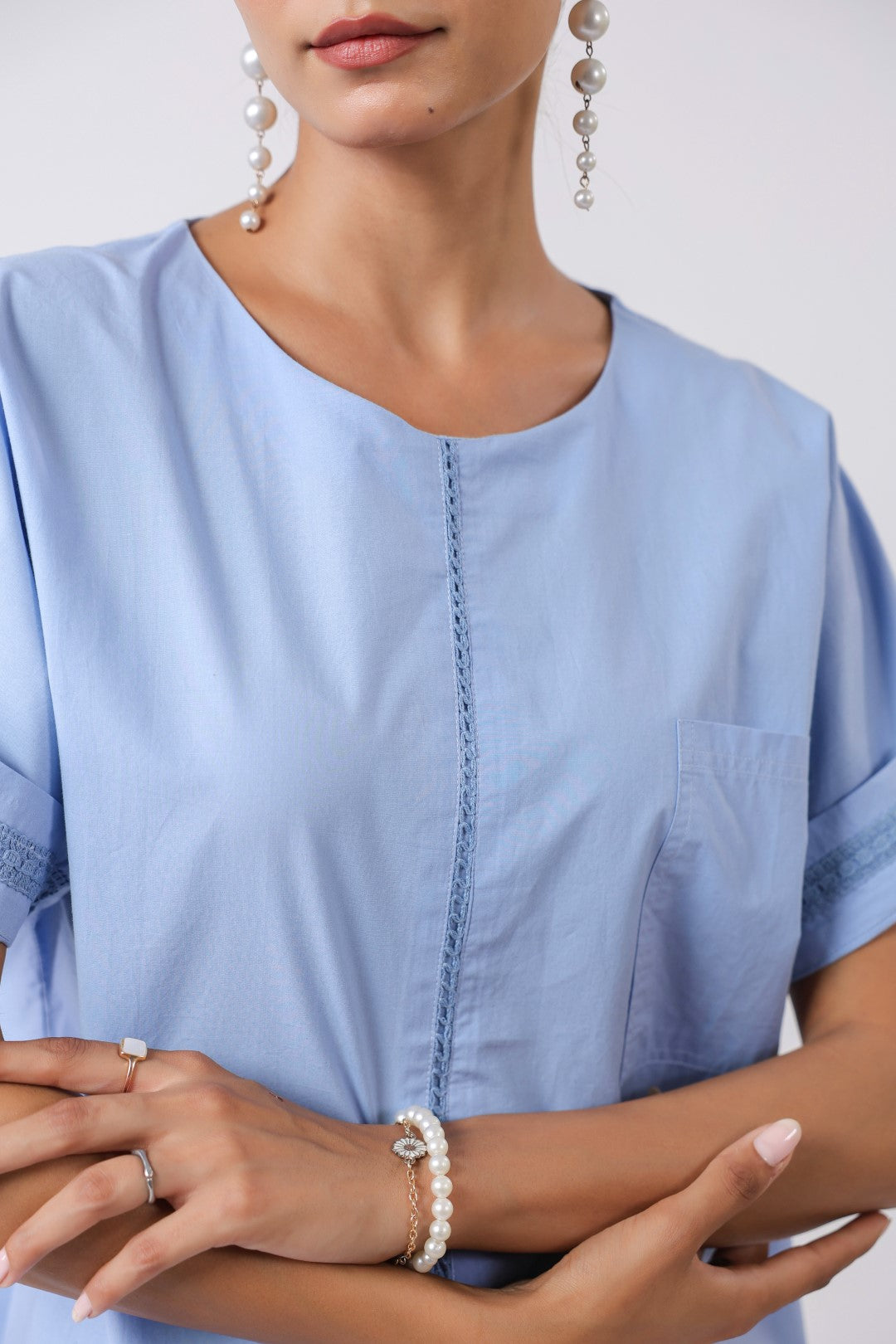 Women’s Blue Cotton Shirt