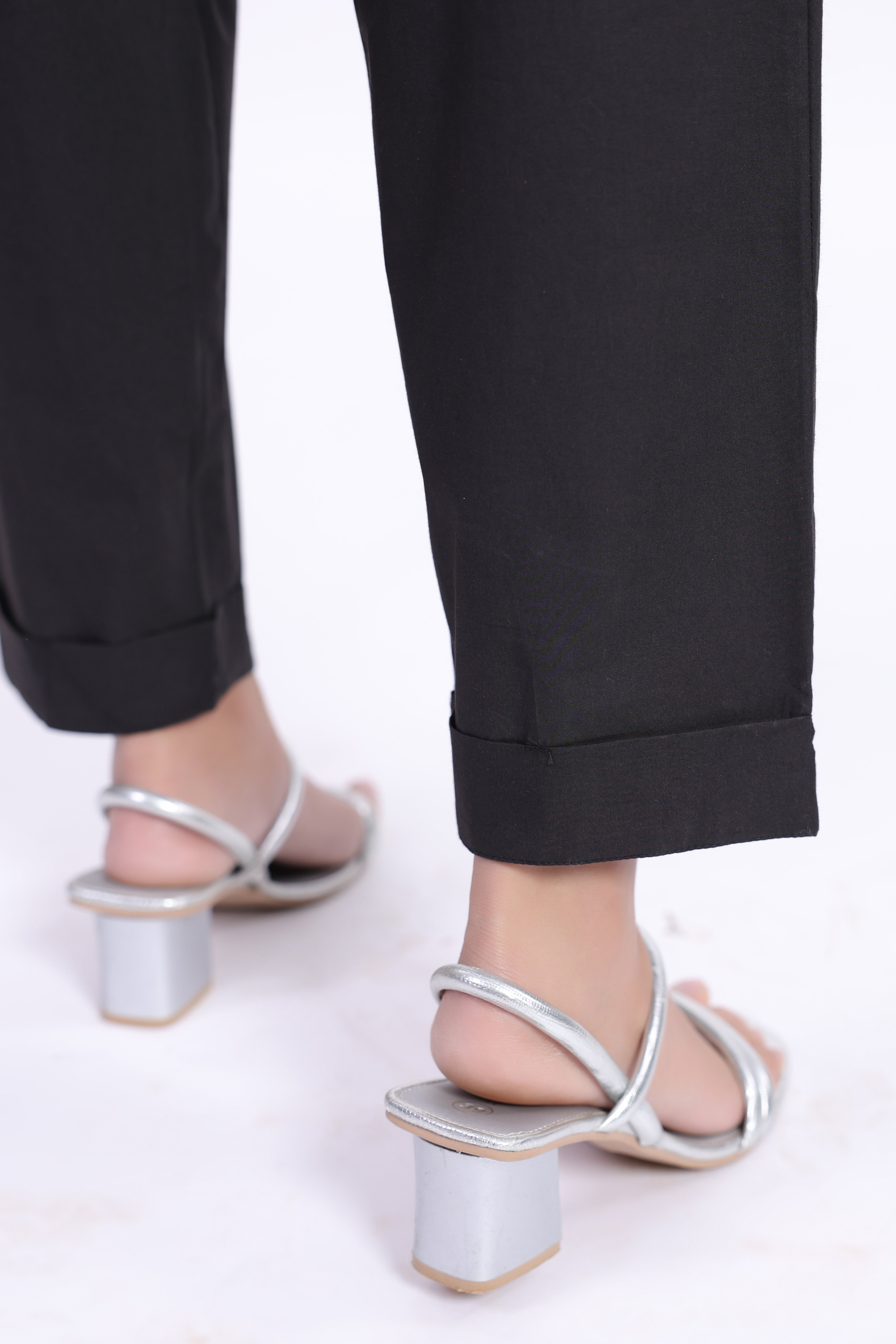 Women’s Black Cotton Trouser