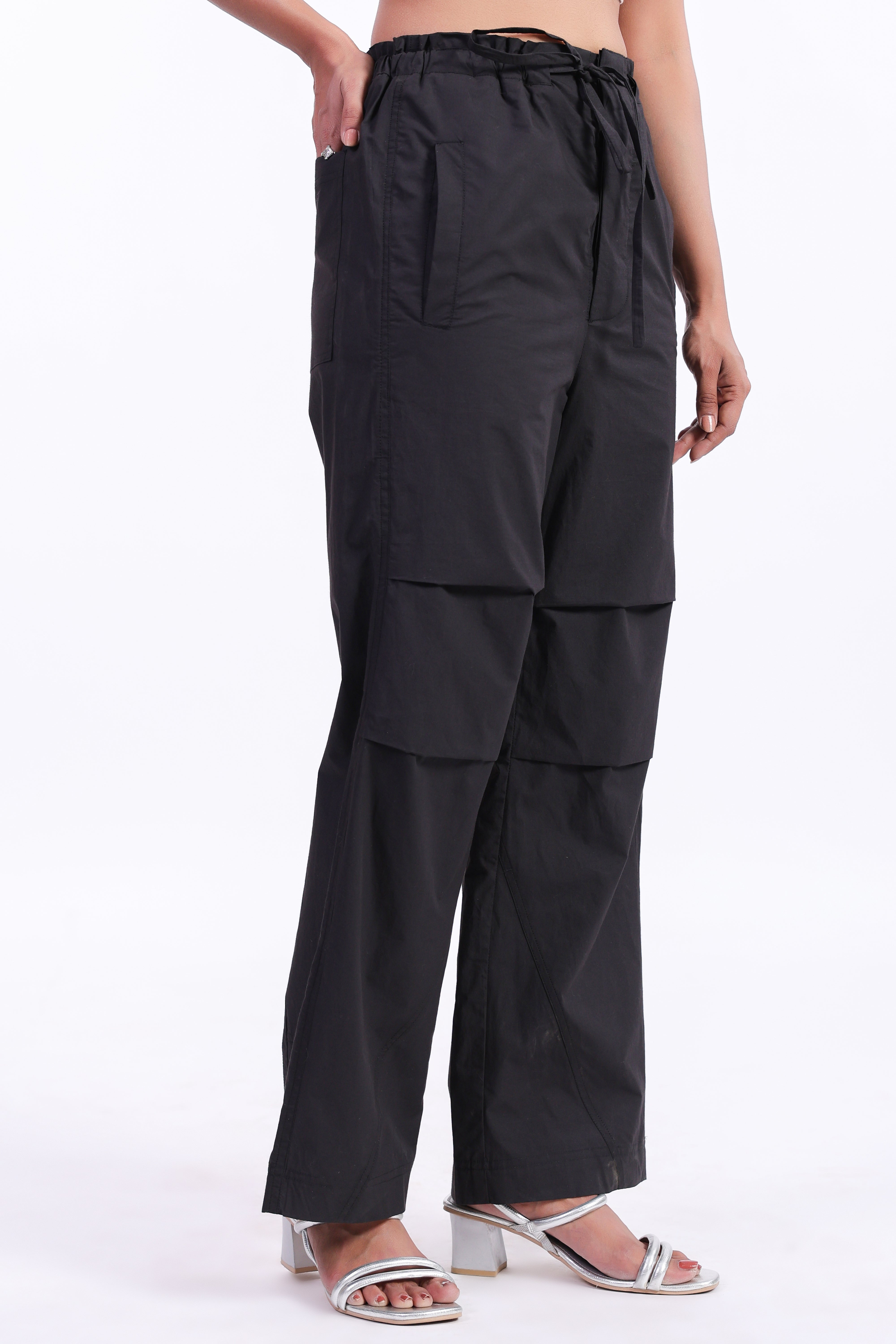 Women’s Black Cotton Trouser