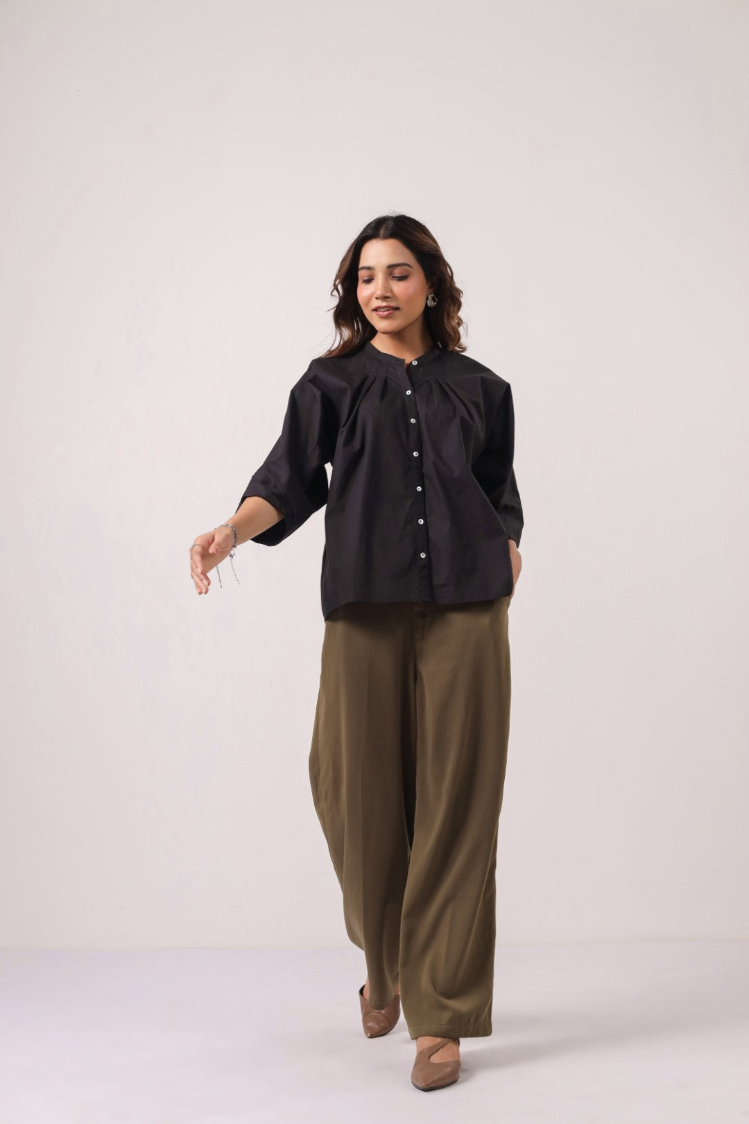 Women’s black cotton tops