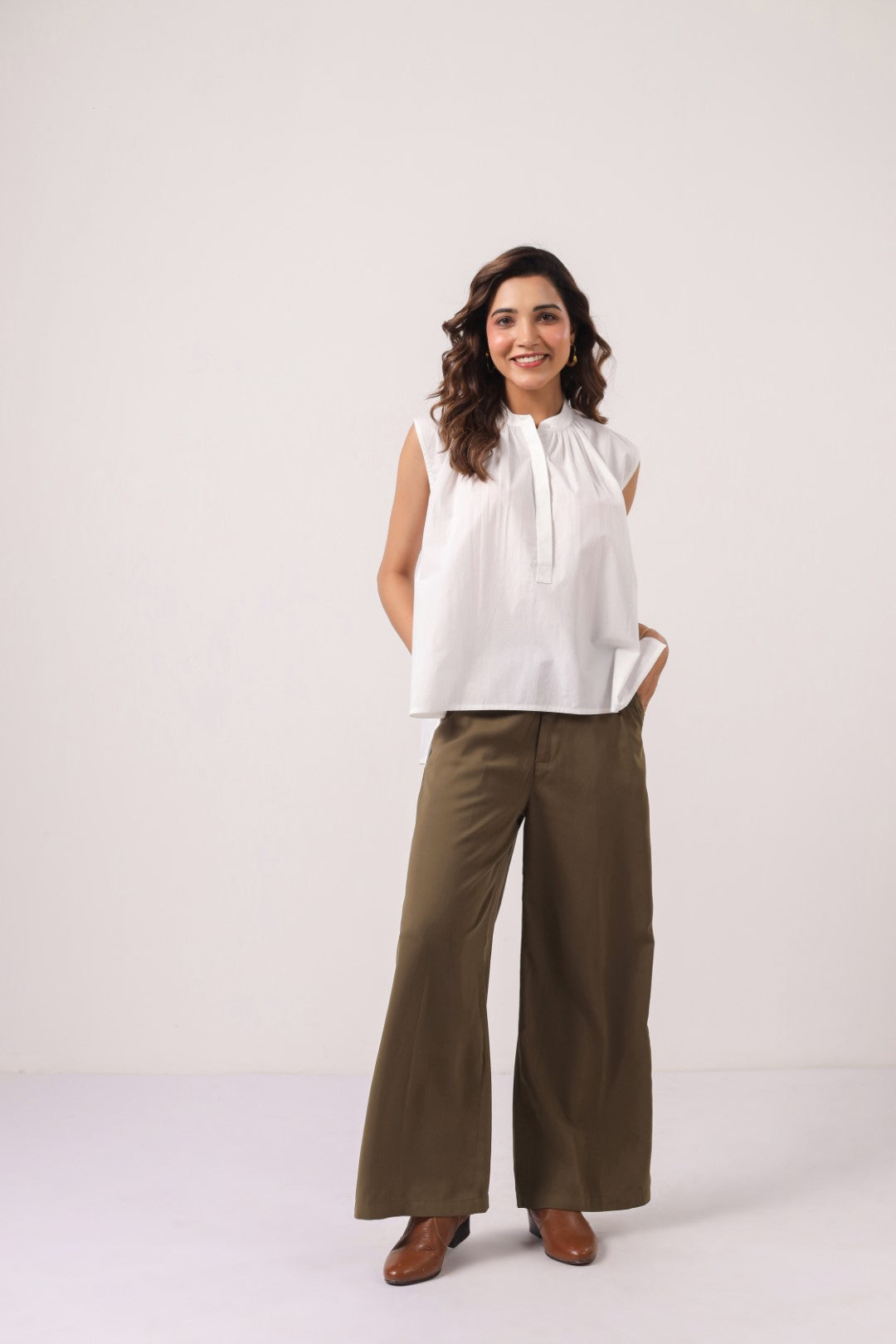 Women’s White Cotton Shirt