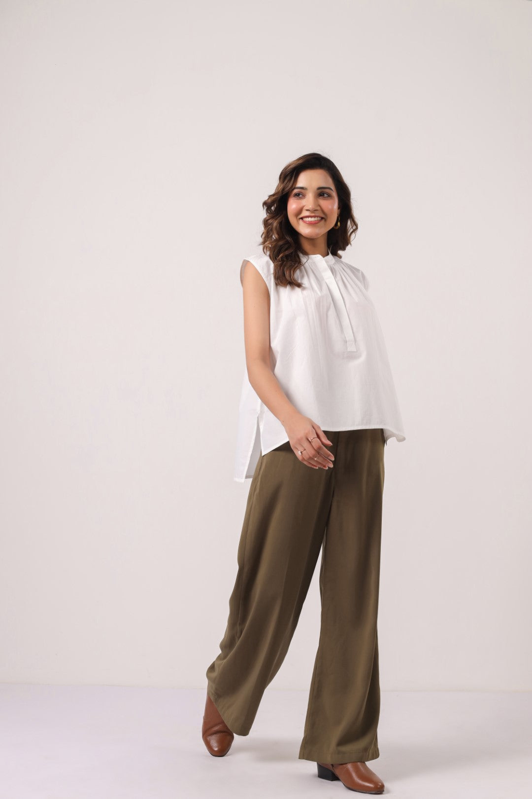Women’s White Cotton Shirt