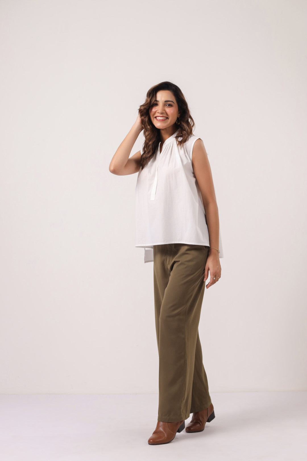 Women’s White Cotton Shirt