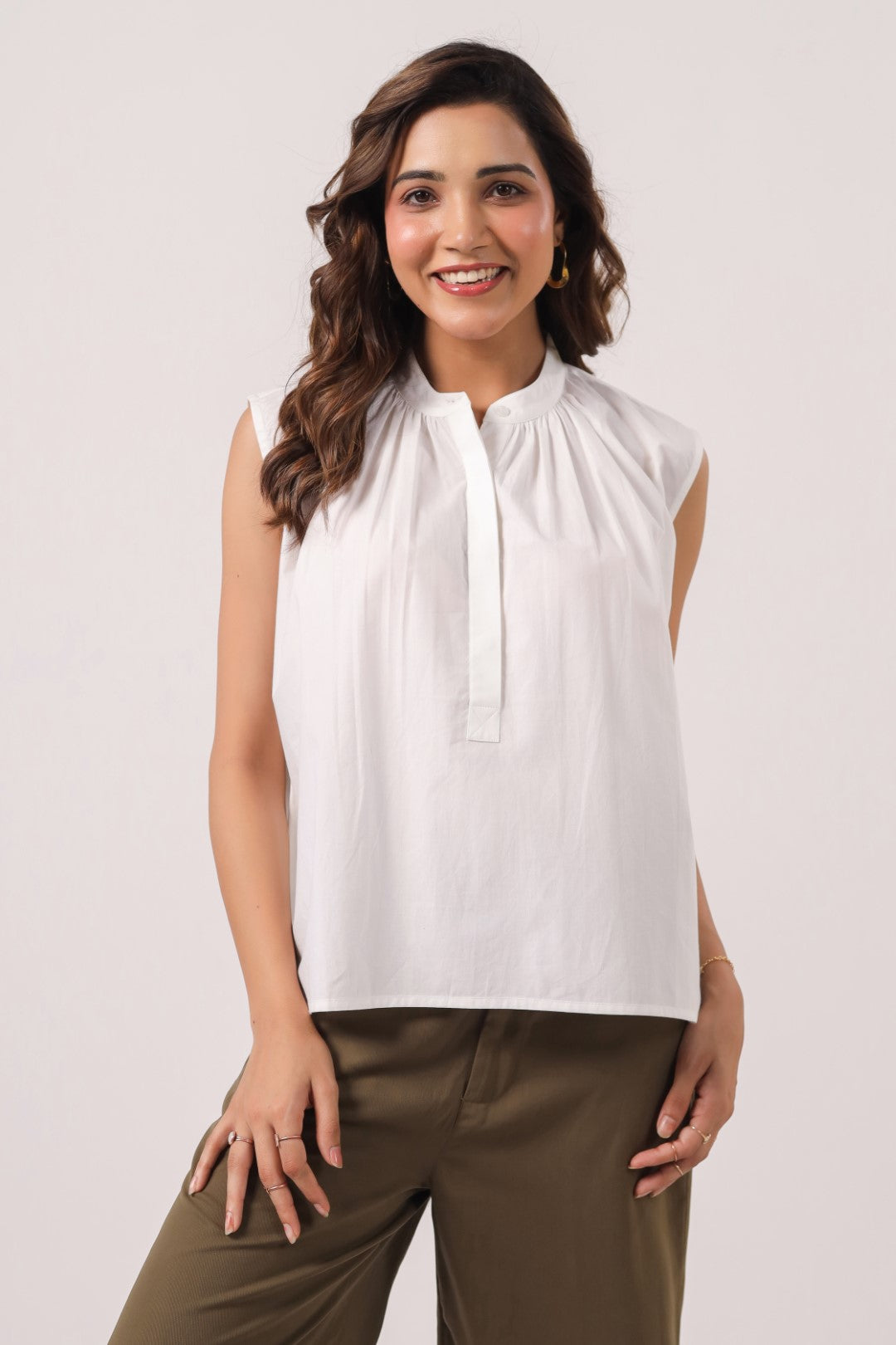 Women’s White Cotton Shirt