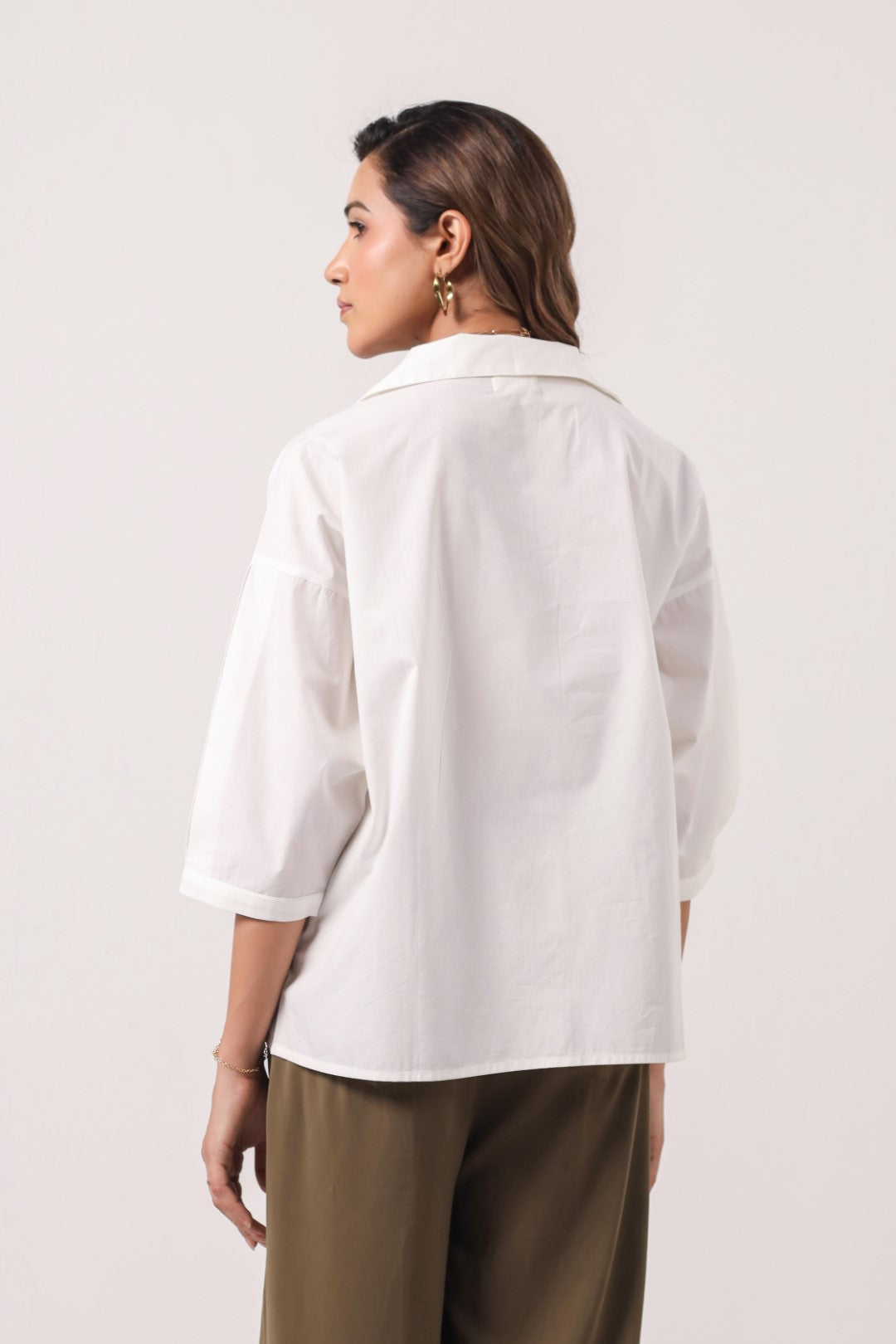 Women’s White Cotton Shirt
