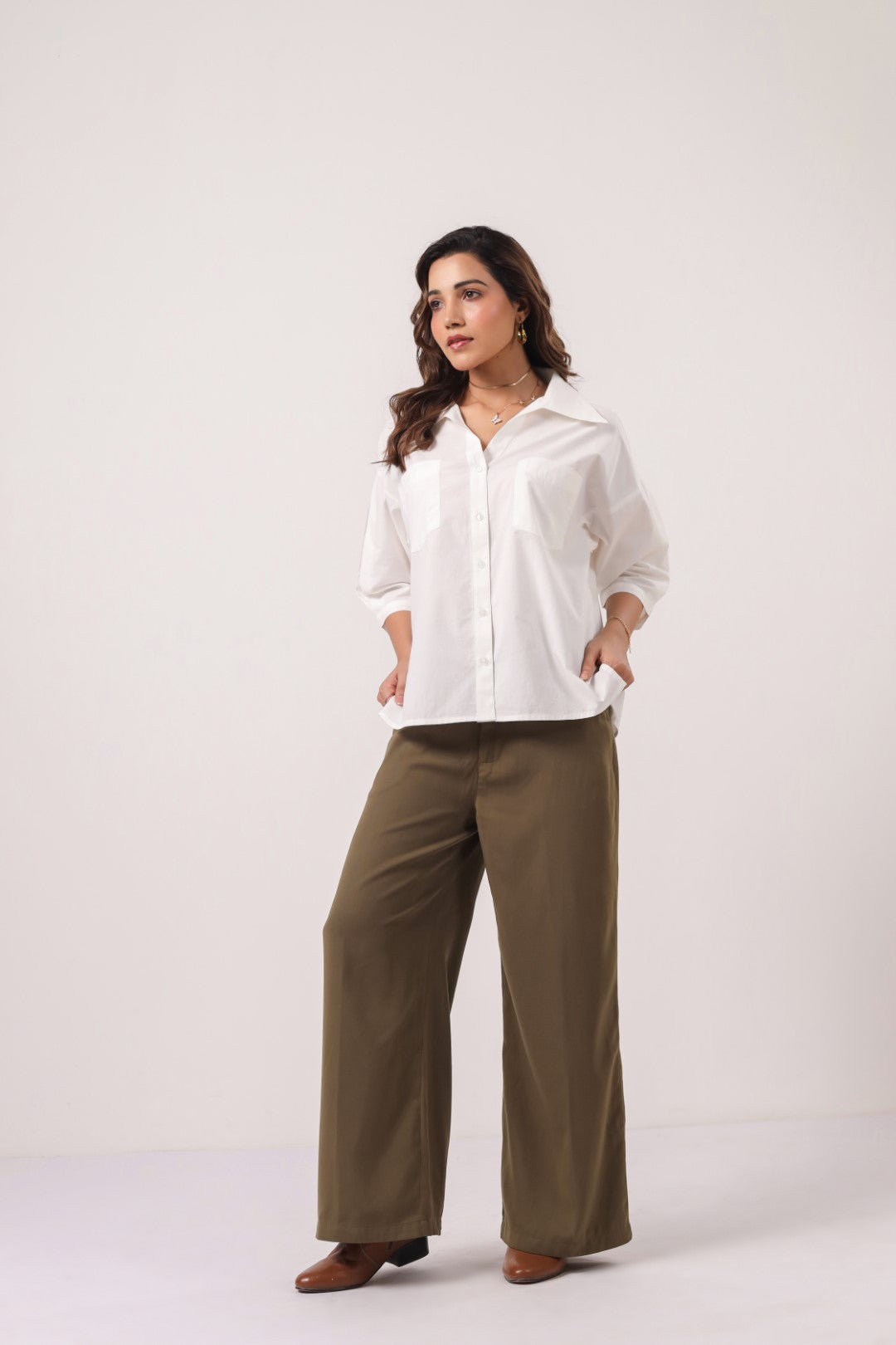 Women’s White Cotton Shirt