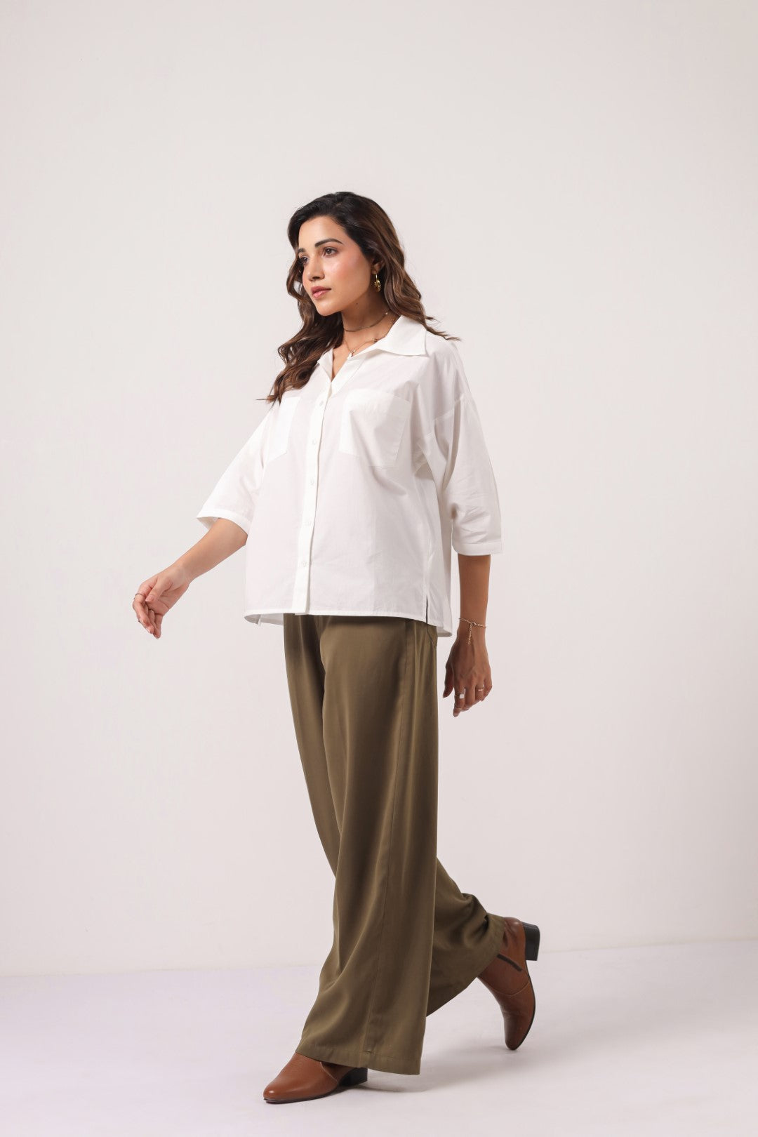 Women’s White Cotton Shirt