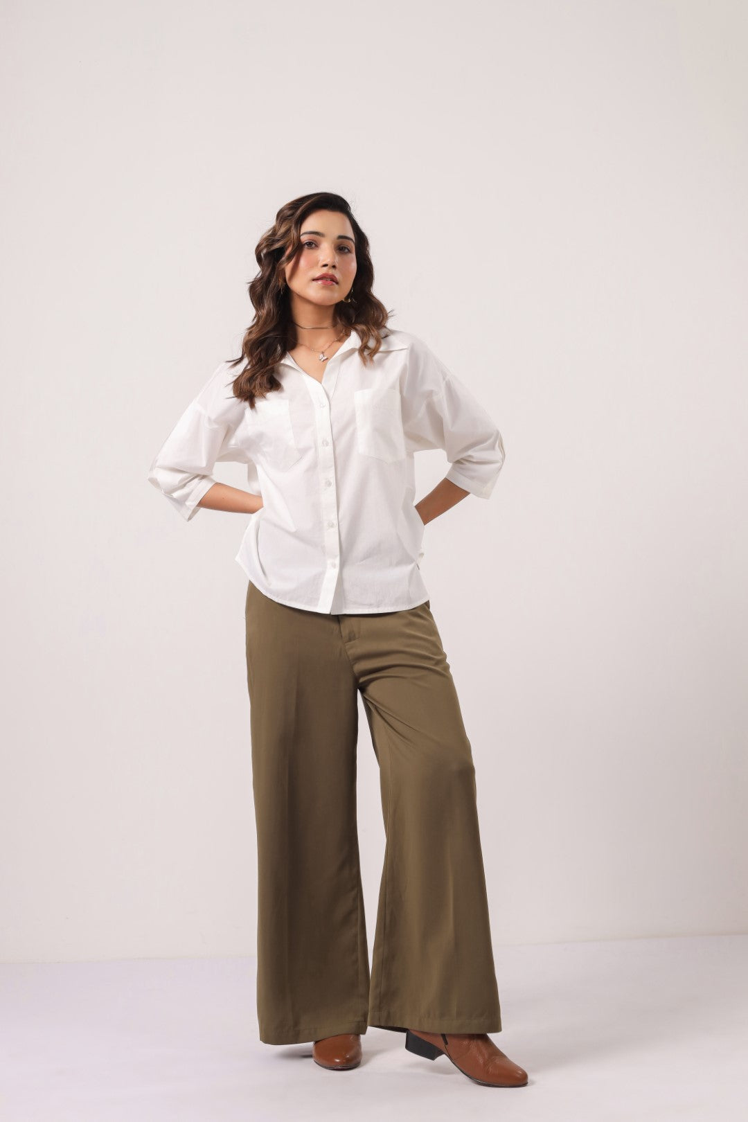 Women’s White Cotton Shirt