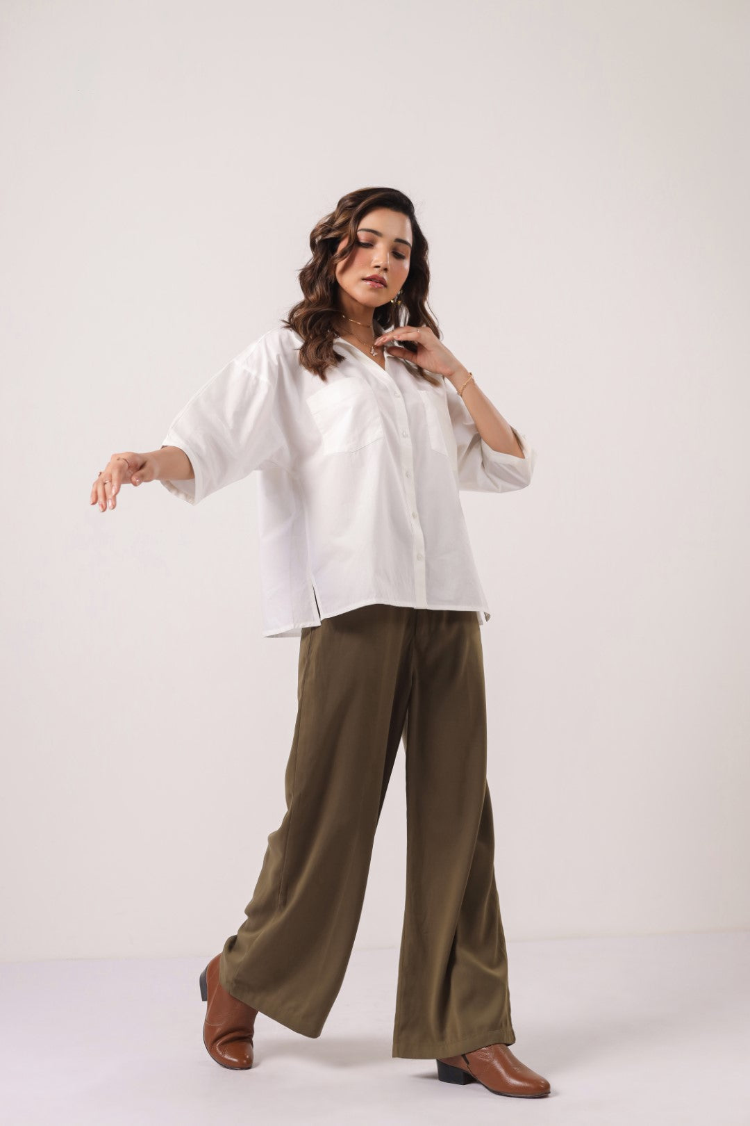 Women’s White Cotton Shirt